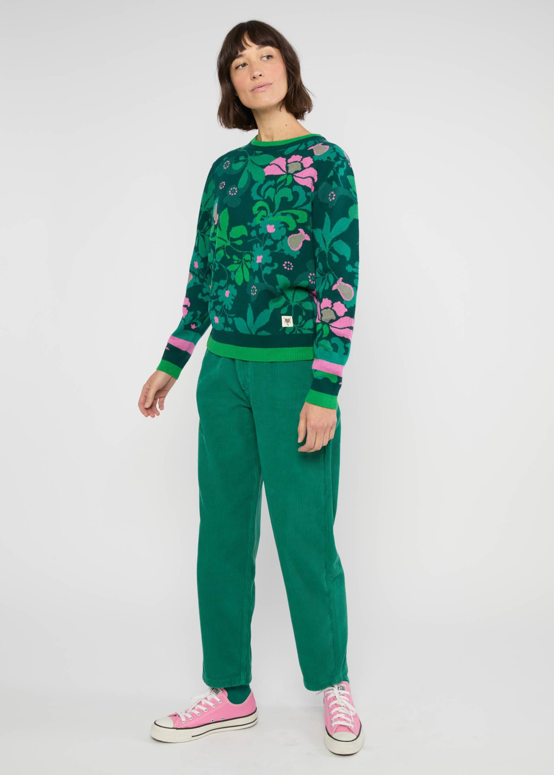 Blutsgeschwister Strickpullover - Cosy Storyteller – nachhaltiger Strickpullover aus Baumwolle