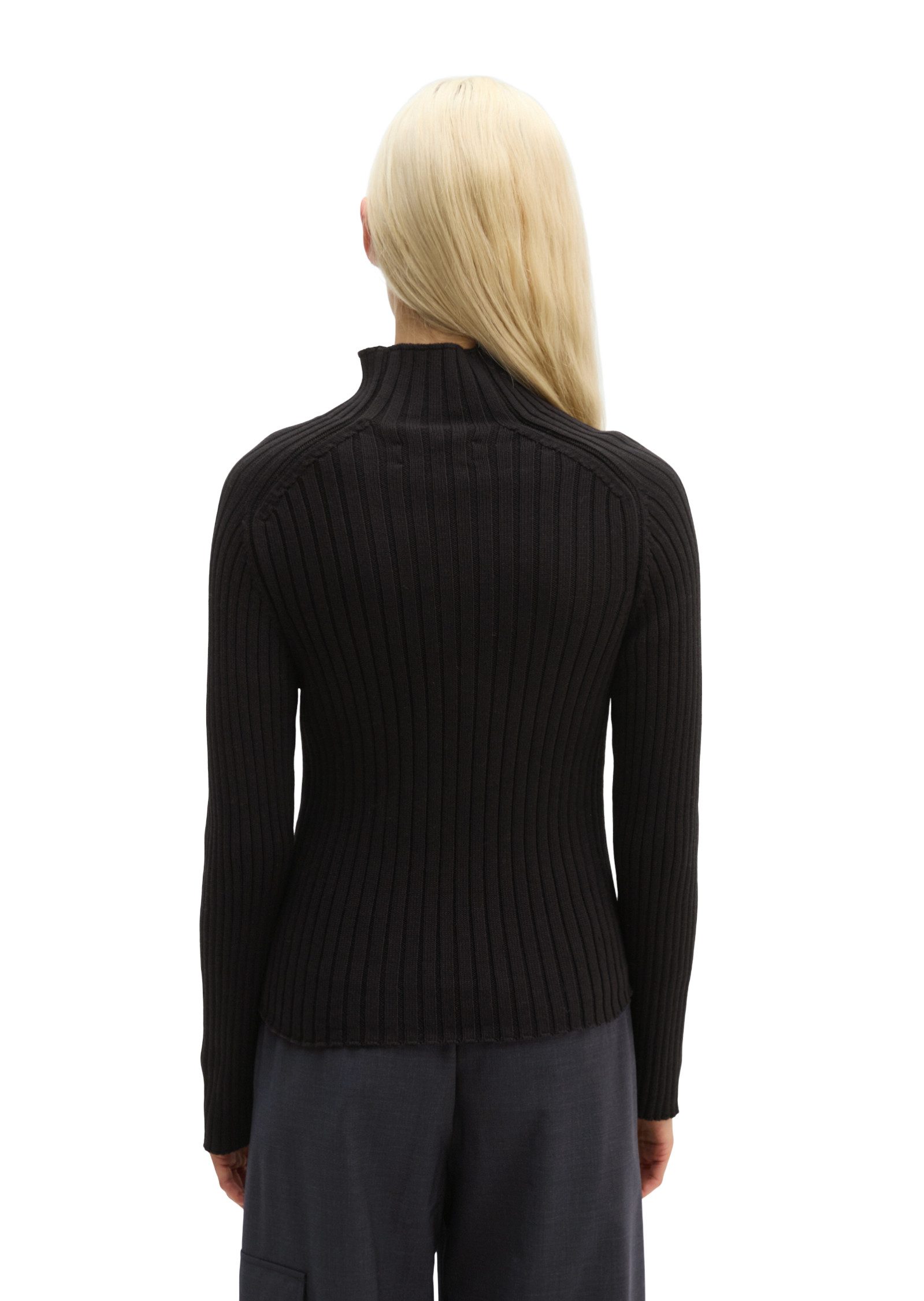Marc O'Polo Stehkragenpullover aus Heavy Weight Cotton – Bild 3 von 5
