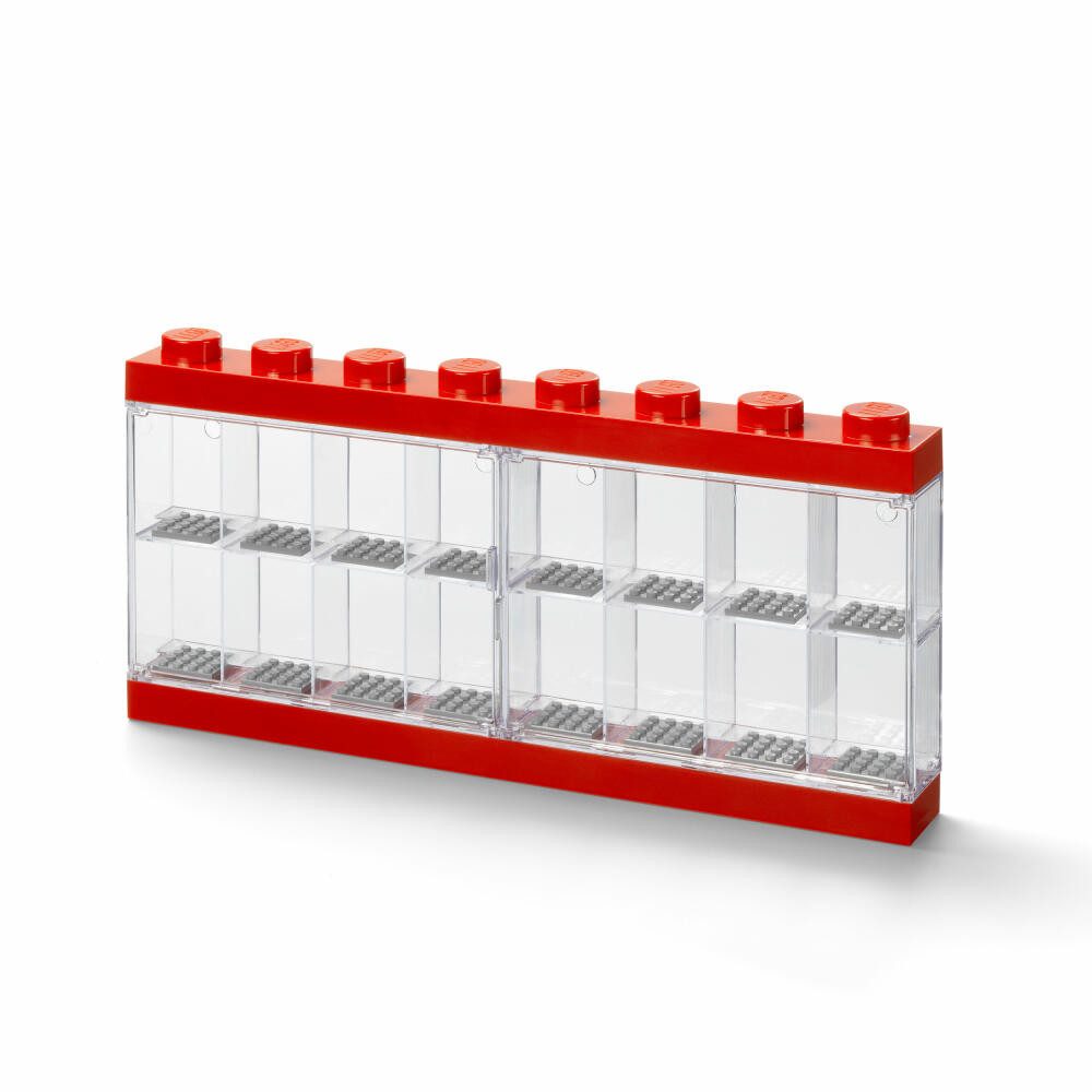 NHG Vitrine LEGO Minifigure Display Case 16 - Red perfekt für LEGO-Figuren
