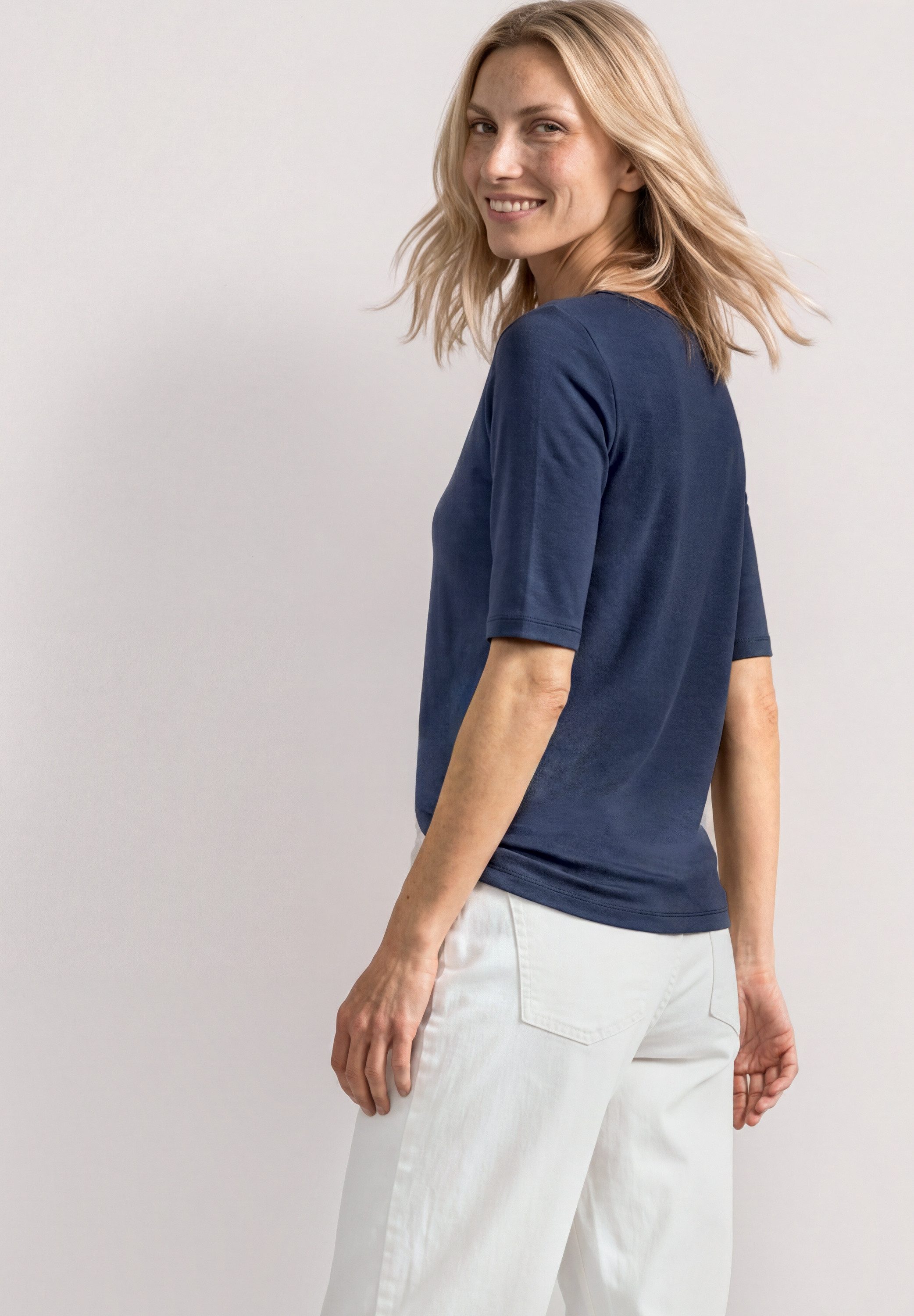 STREET ONE T-Shirt in Unifarbe – Bild 2 von 5