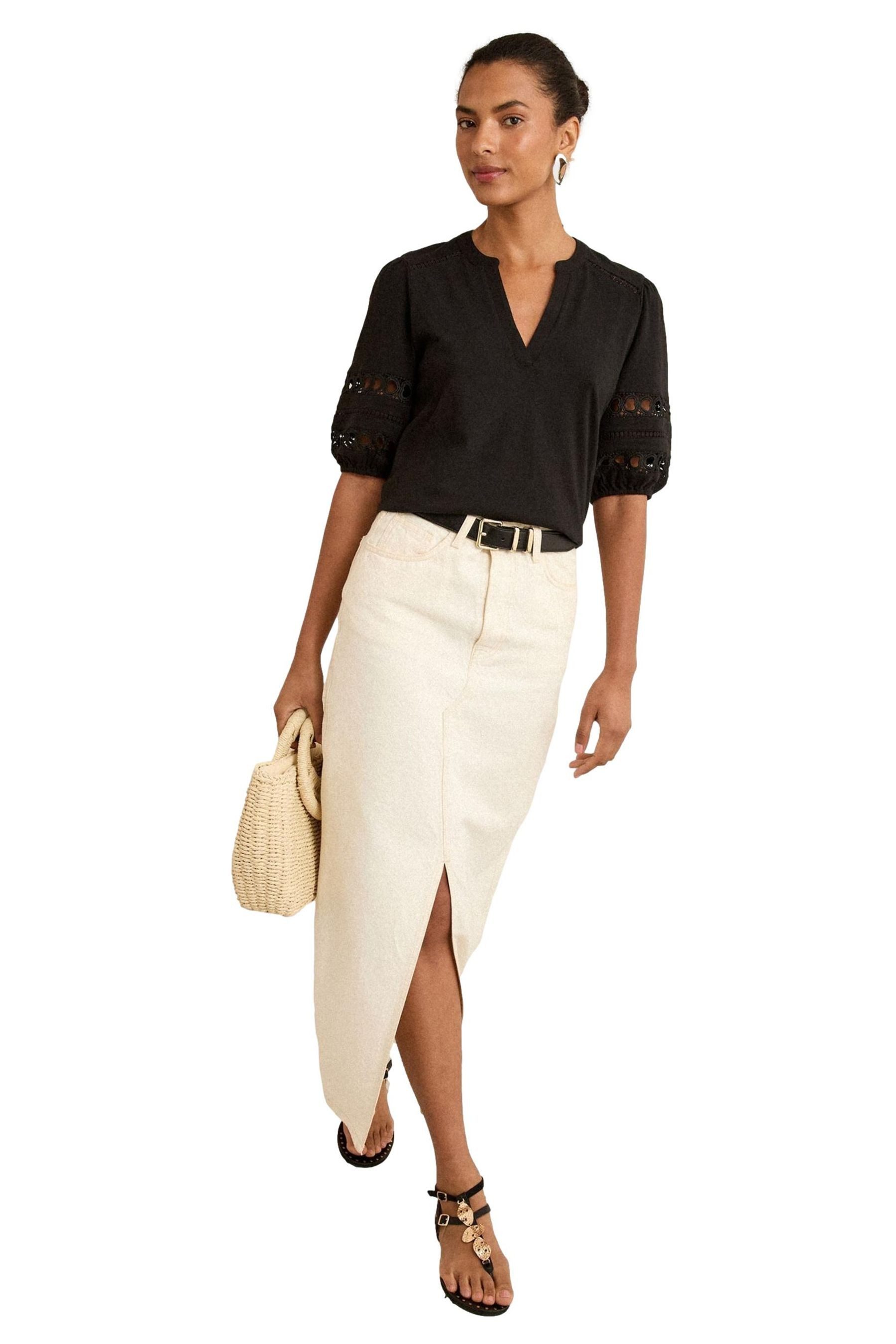 Love & Roses V-Shirt Love & Roses T-Shirt mit V-Ausschnitt, Regular (1-tlg)