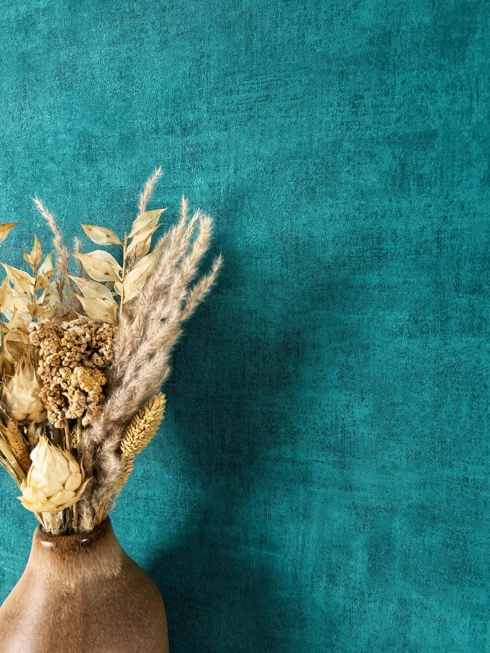 Newroom Vliestapete, Petrol Tapete Modern Beton - Betonoptik Betonwand Blau günstig online kaufen