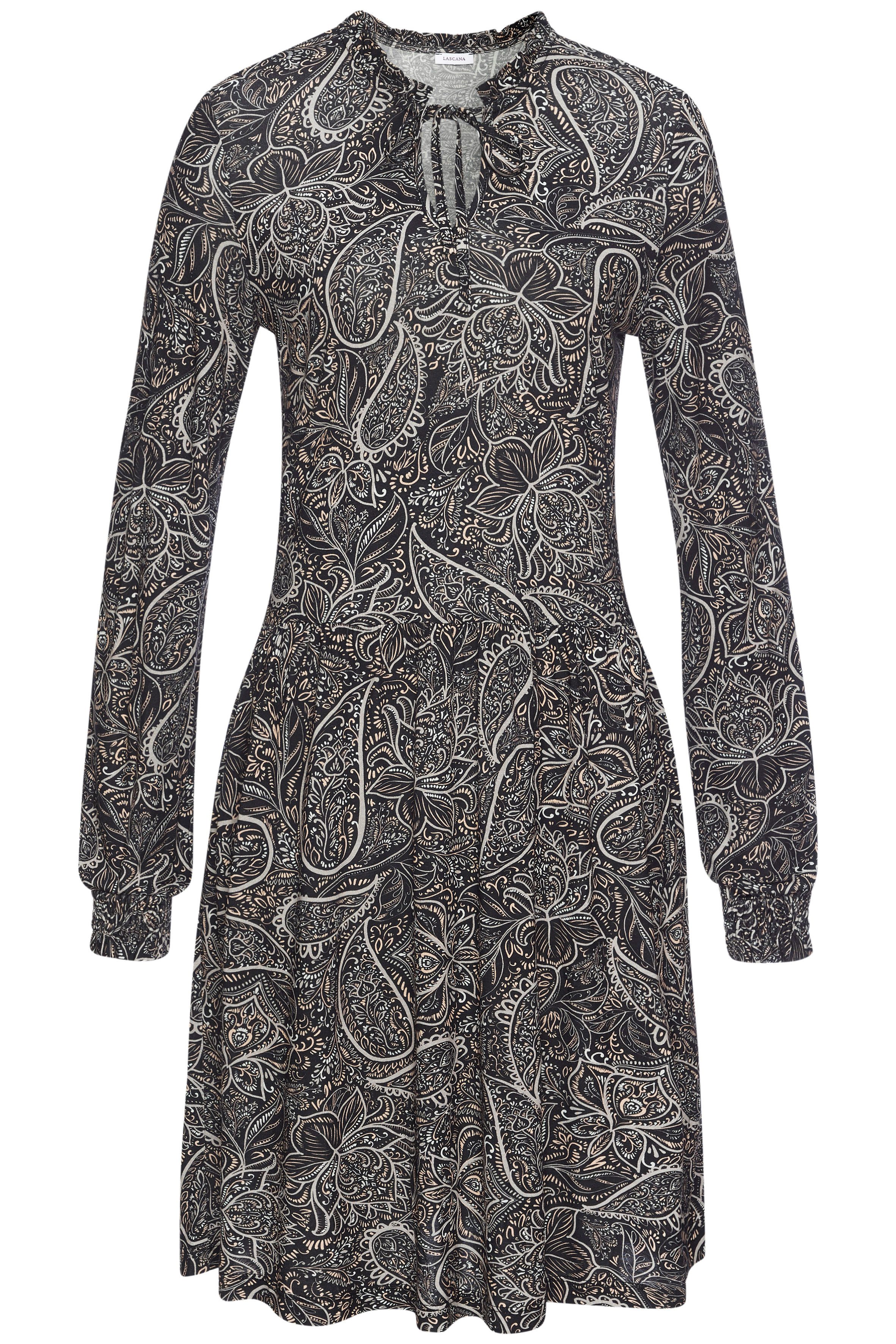 LASCANA Jerseykleid mit Allover-Print günstig online kaufen