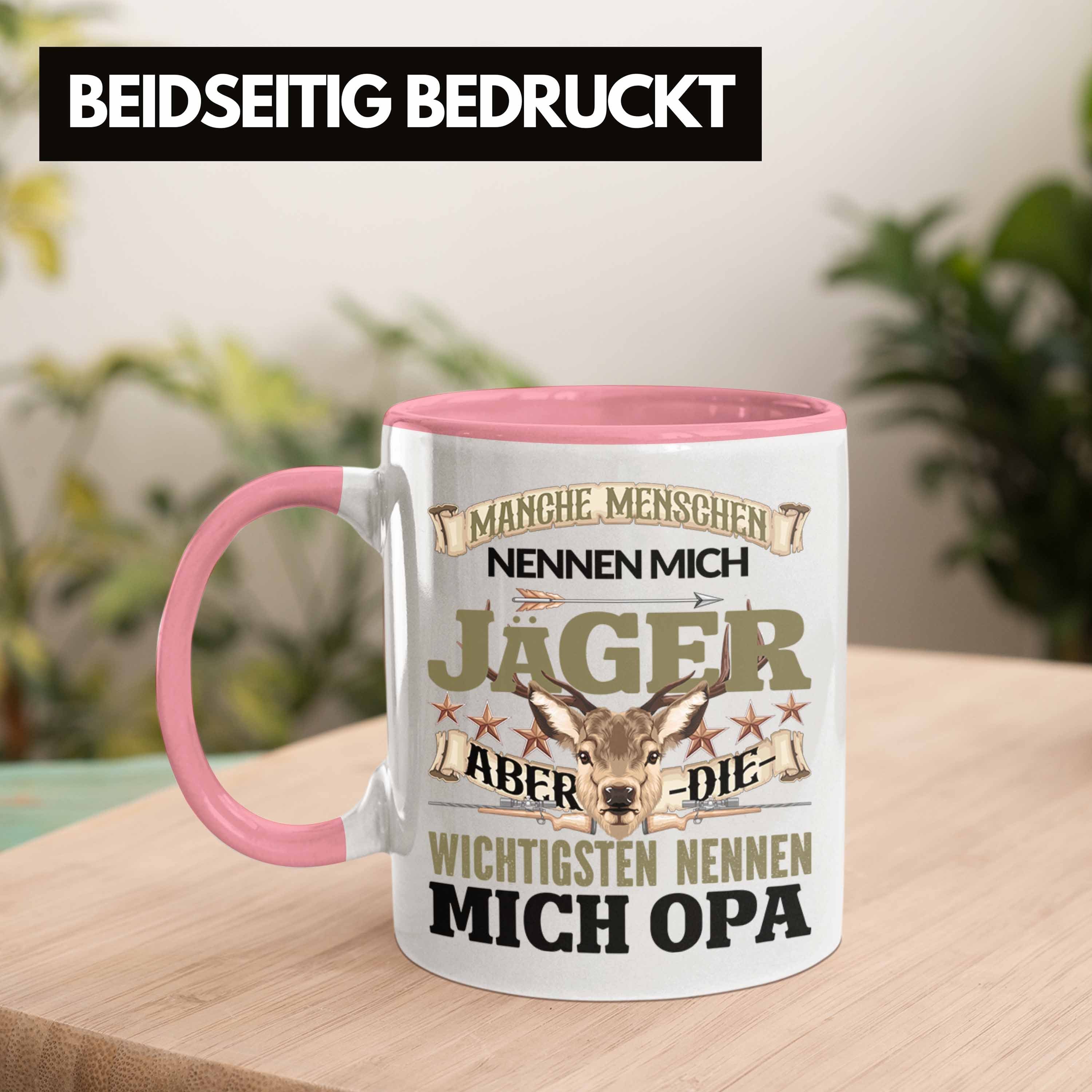 Geschenk Jäger Opa besten Tasse für Geschenkidee Rosa Tasse Trendation Jagd Opa Jäger Vatert