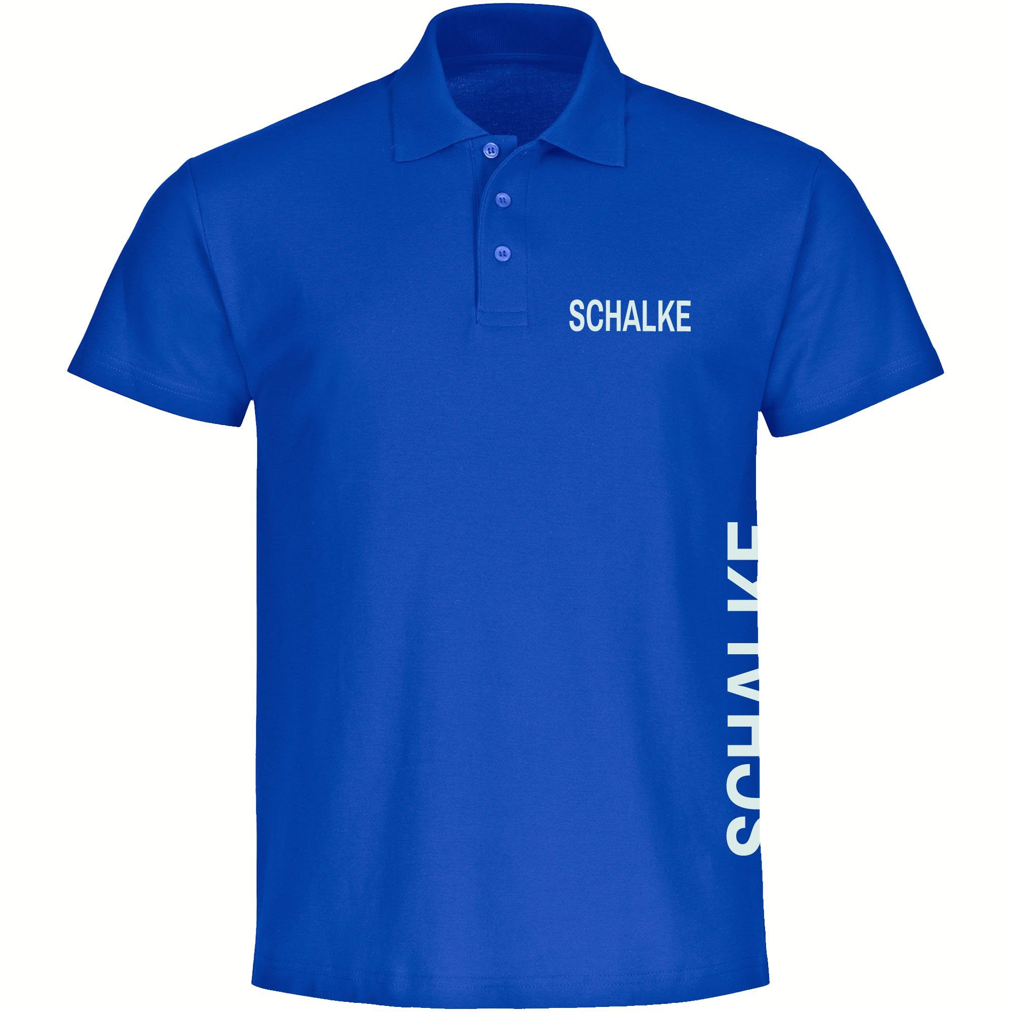 multifanshop Poloshirt Schalke - Brust & Seite - Polo günstig online kaufen