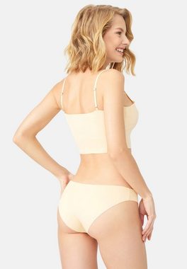 Cottonhill Bikinislip Klassischer Basic Laser geschnittener nahtloser Bikini Damen Panty