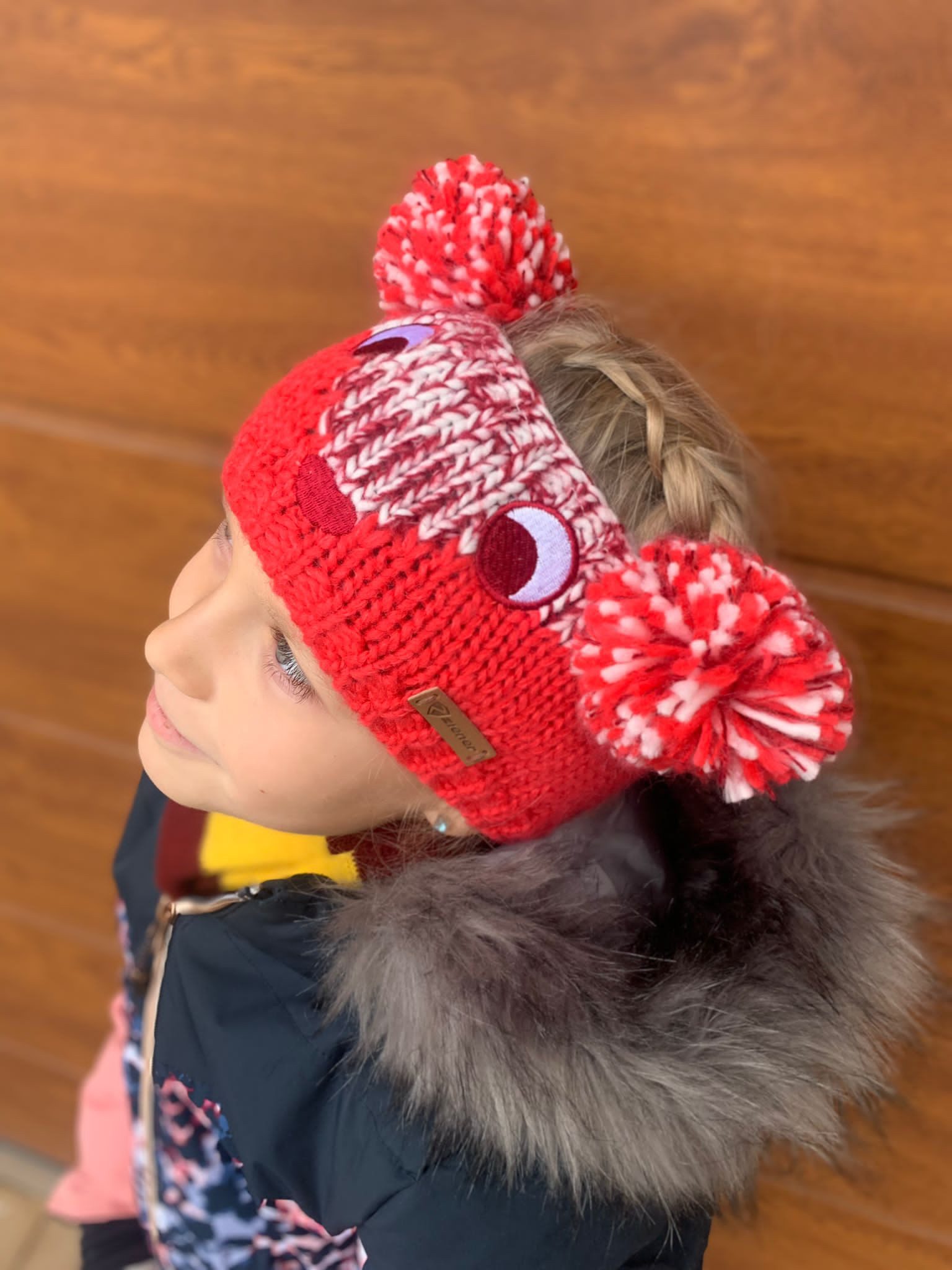 Ziener Stirnband Strickstirnband Inaga neon pink Kinder