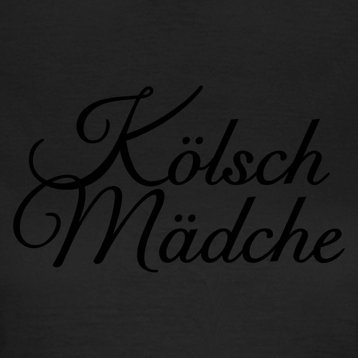 Spreadshirt T-Shirt Kölsch Mädche Schriftzug Karneval Frauen T-Shirt (1-tlg)