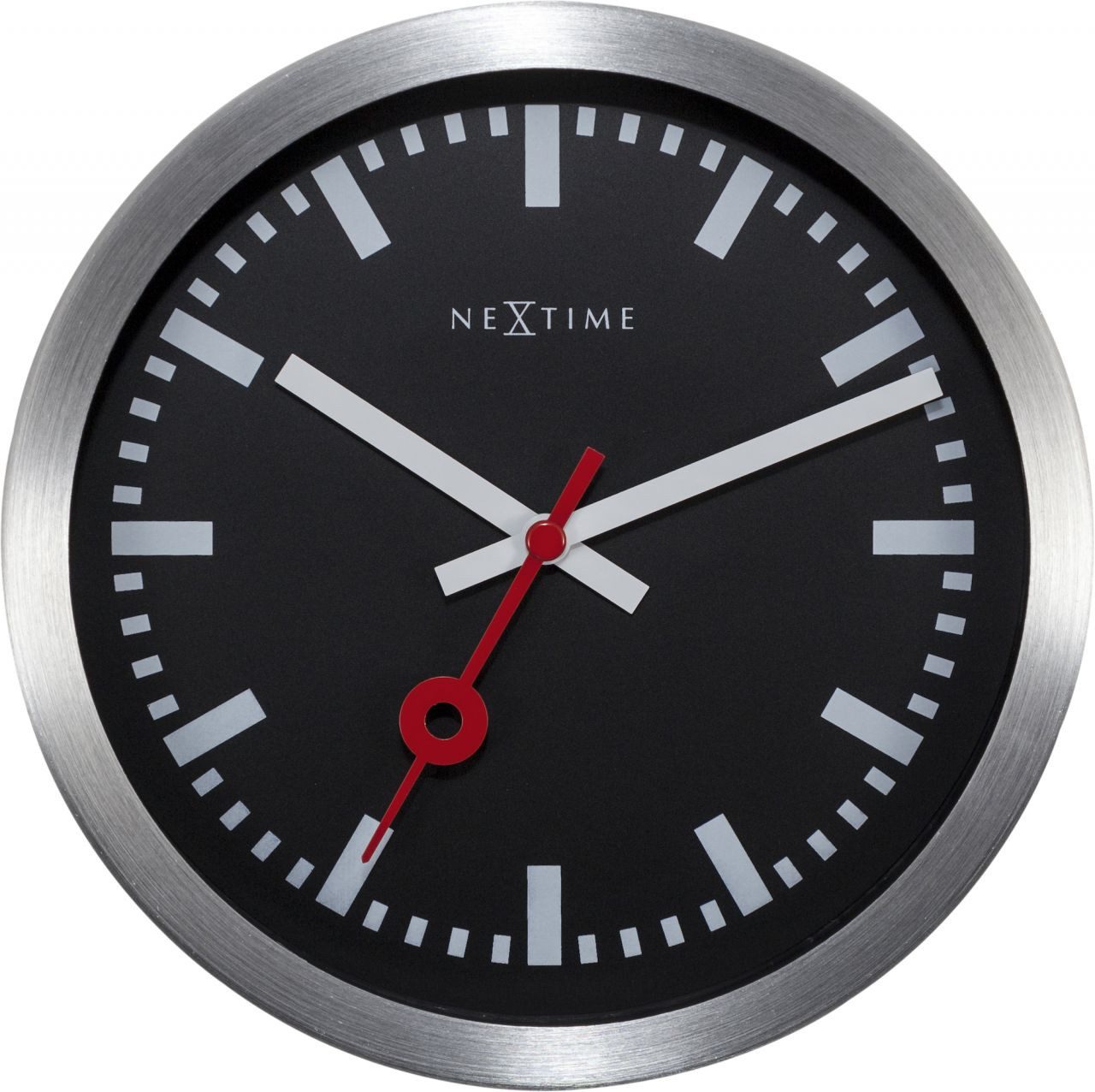 NEXTIME Tischuhr Nextime Tisch- Wanduhr Station Ø 19 cm schwarz