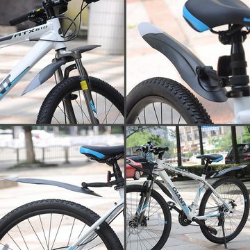 MidGard Schutzblech Fahrrad E-Bike (Set, Vorne & Hinten) für 24-29 Zoll Kotflügel MTB (2 St)