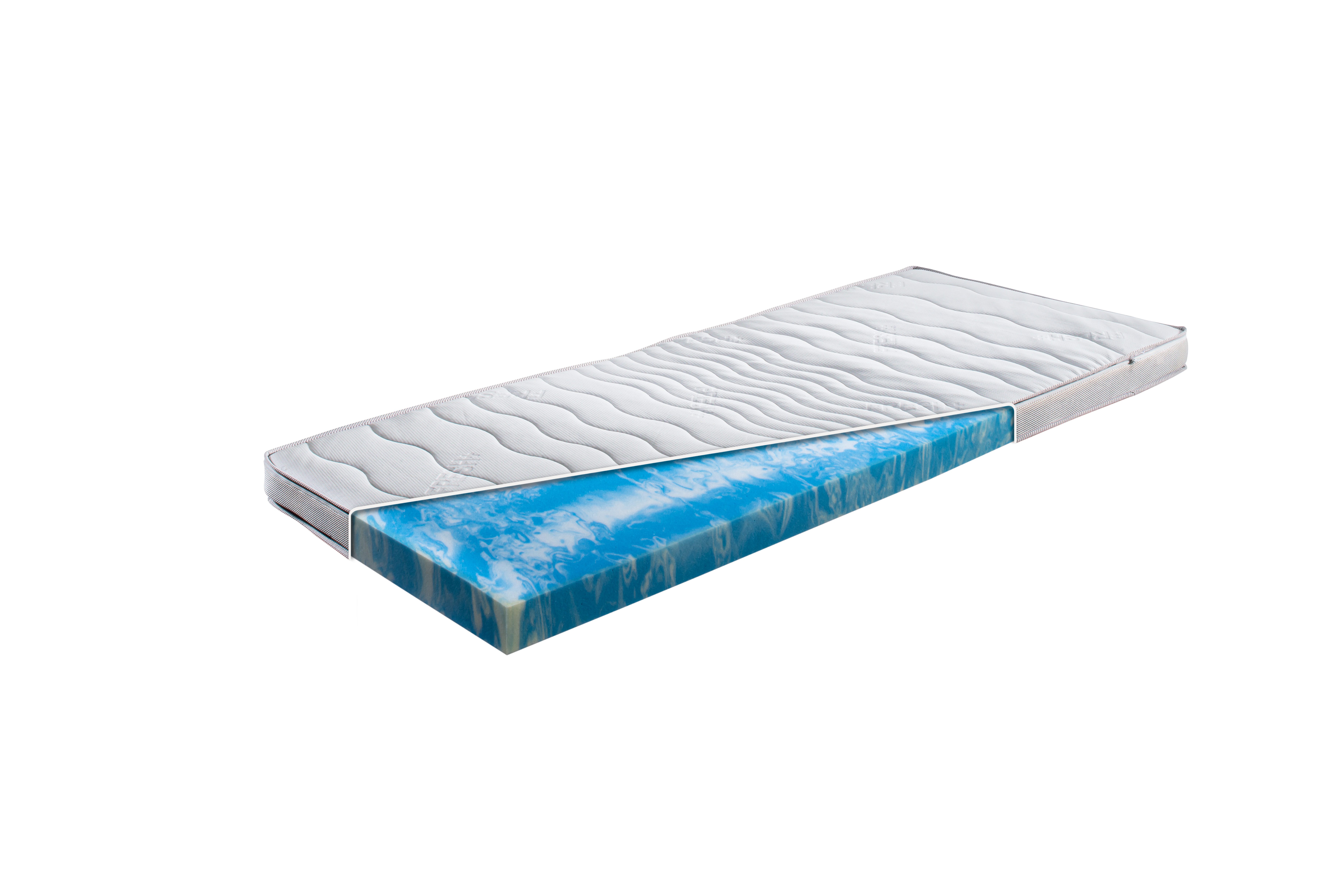 MeineMatratze24, Topper Aquasoft Gelschaum Maxi, 10 cm hoch, Gelschaum, Opt günstig online kaufen