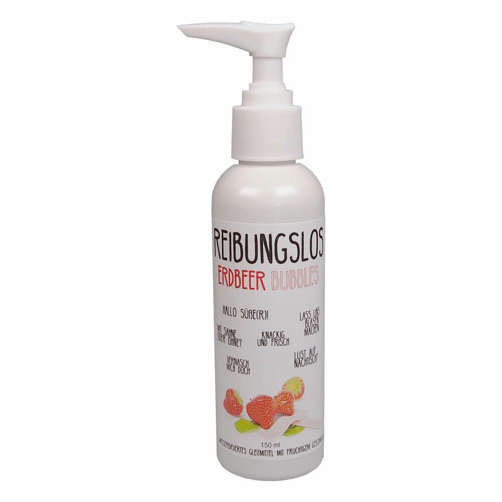 Projekt Sexmuseum Gleitgel Reibungslos Erdbeer Bubbles 150 ml, mit Erdbeer-Aroma. Reduzierter Preis € 14,08. Unverbindliche Preisempfehlung € 19,99, (€ 93,87 pro 1 l)