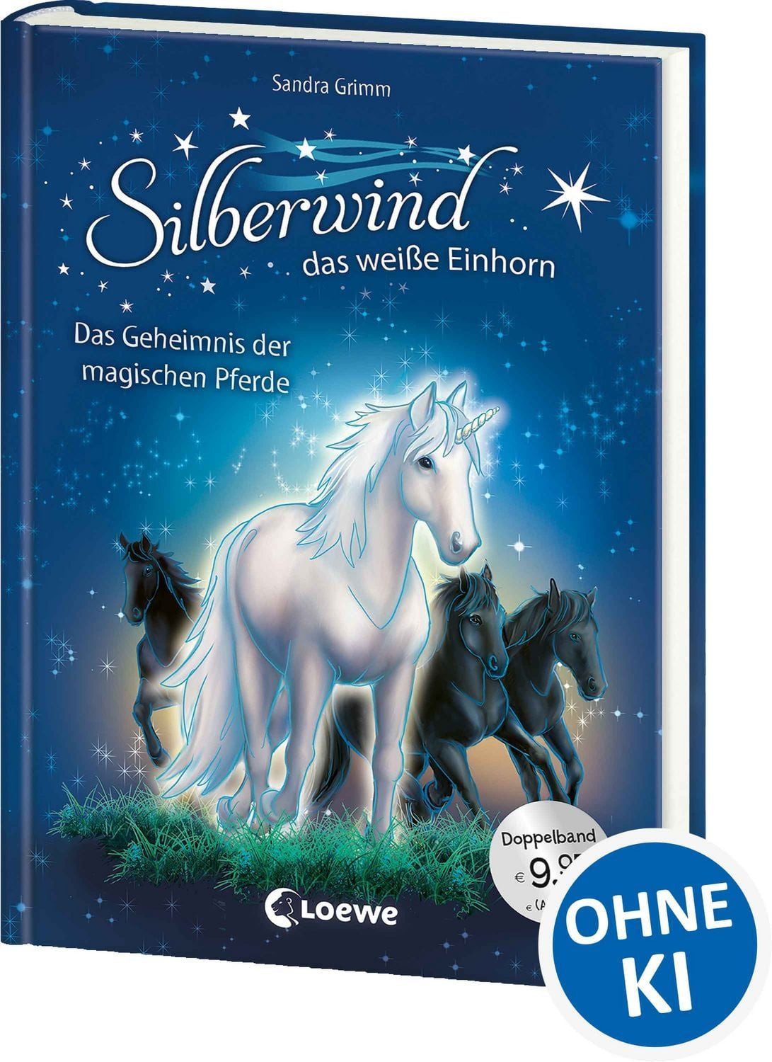 Kinderbuch Silberwind, das weiße Einhorn (Band 3-4) - Das Geheimnis der magischen Sandra Grimm