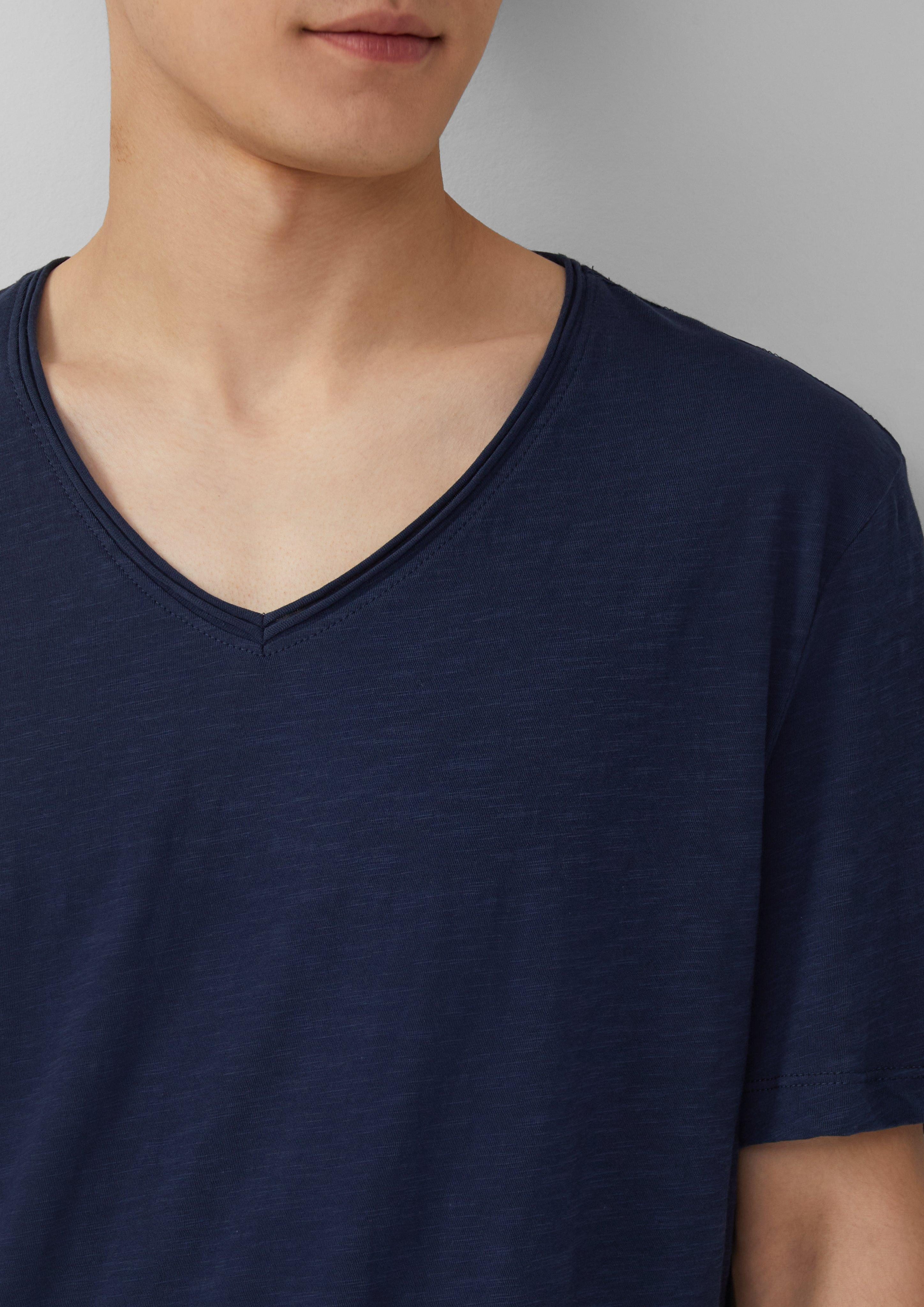 s.Oliver Kurzarmshirt Luftiges T-Shirt mit V-Ausschnitt günstig online kaufen