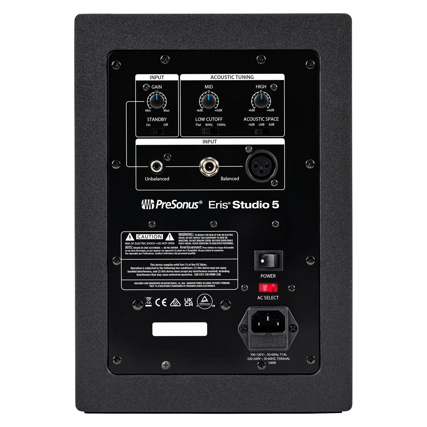 Presonus Presonus Eris Studio 5 Monitor-Box mit Klinkenkabel PC-Lautsprecher (Aktive Monitor-Box, 80 W, mit Klinkenkabel)