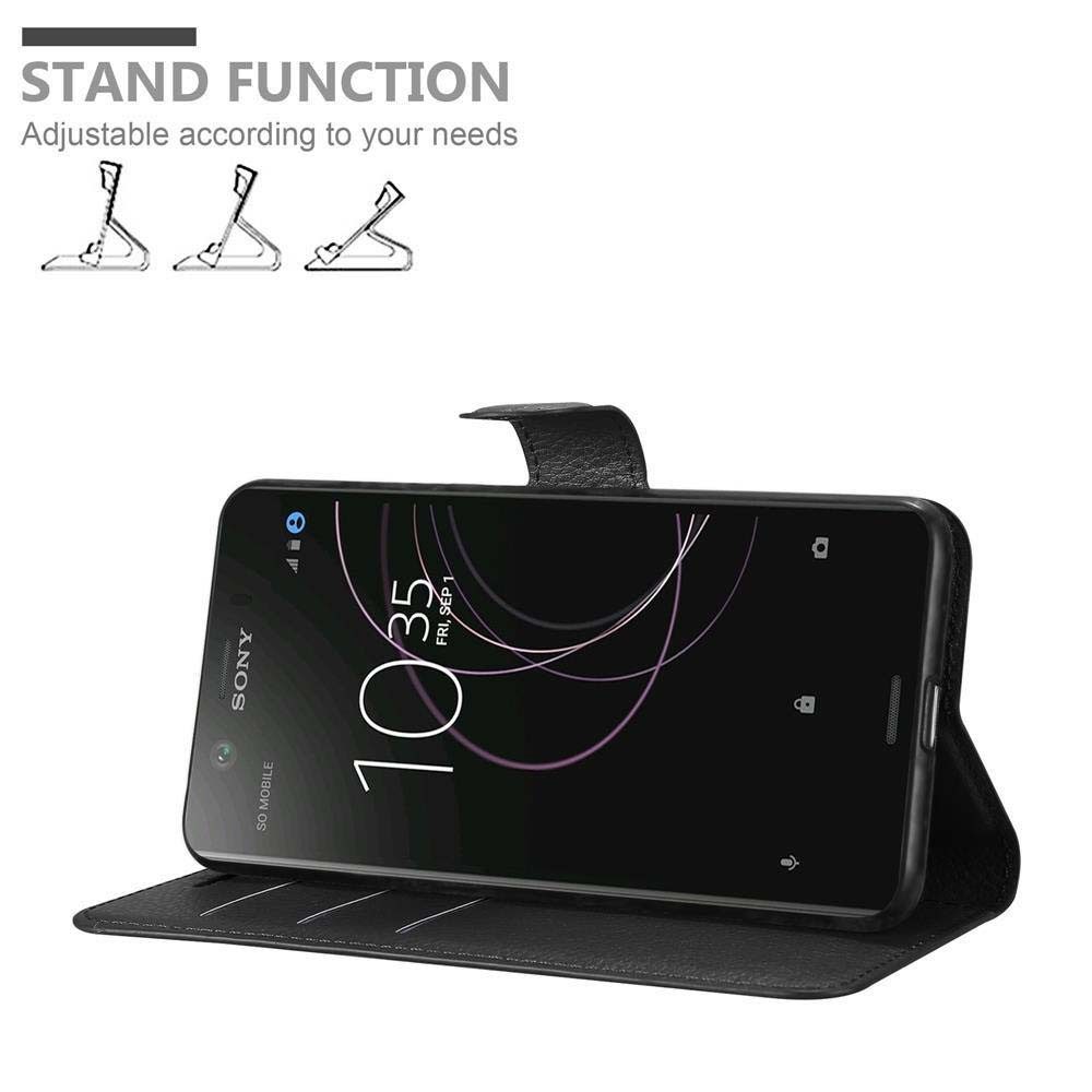 Cadorabo Handyhülle für Sony Xperia XZ1 COMPACT Hülle Sony Xperia XZ1 COMPACT, Hülle Schutzhülle mit Standfunktion, Kartenfach und Magnetverschluss