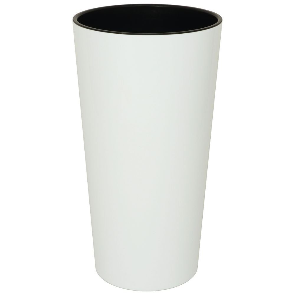 Heimwerkercenter Übertopf MePla - Hochkübel Lilia -ø14cm / H=26cm - weiss günstig online kaufen