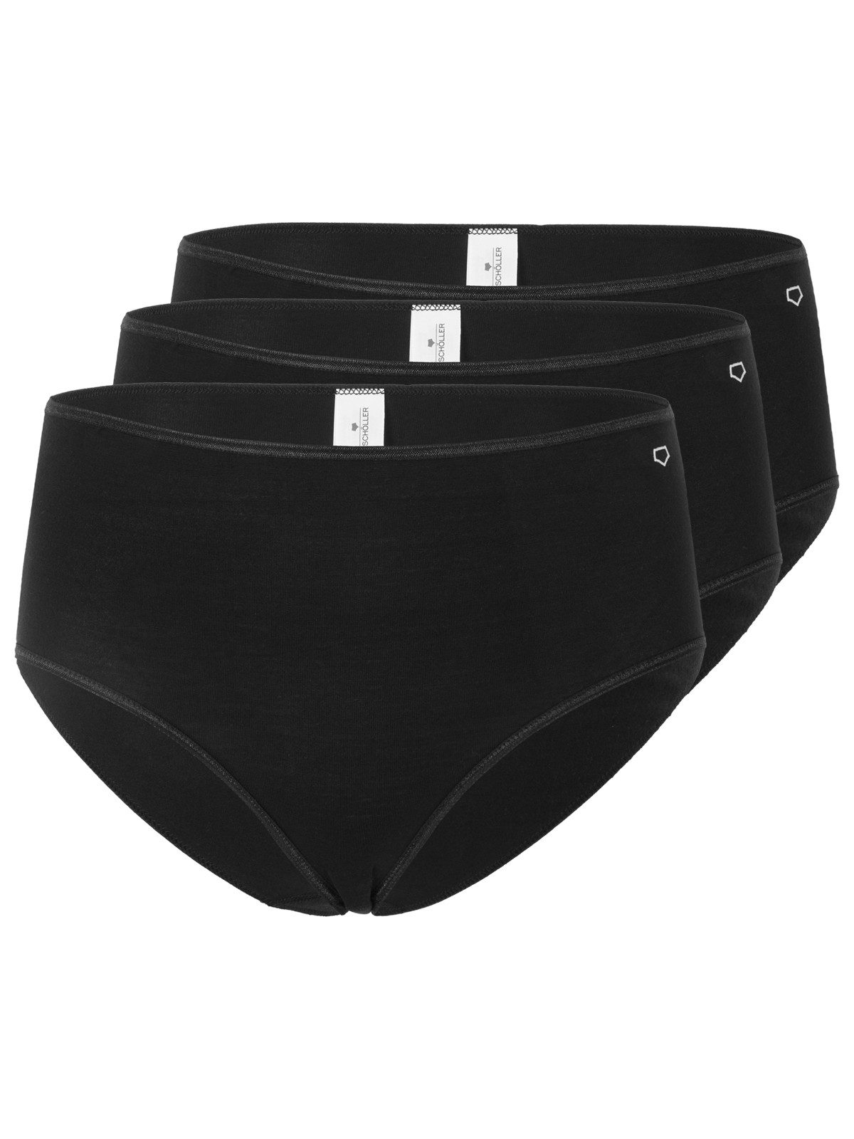 Taillenslip 3er Pack Damen Highwaist Slip Viskose