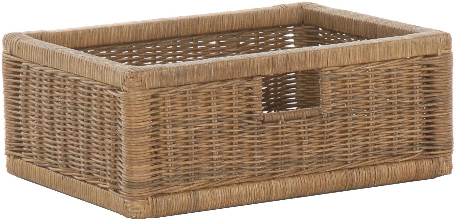 Krines Home Regalkorb 2er Set Regalkorb Aufbewahrungskorb Korb geflochten R günstig online kaufen