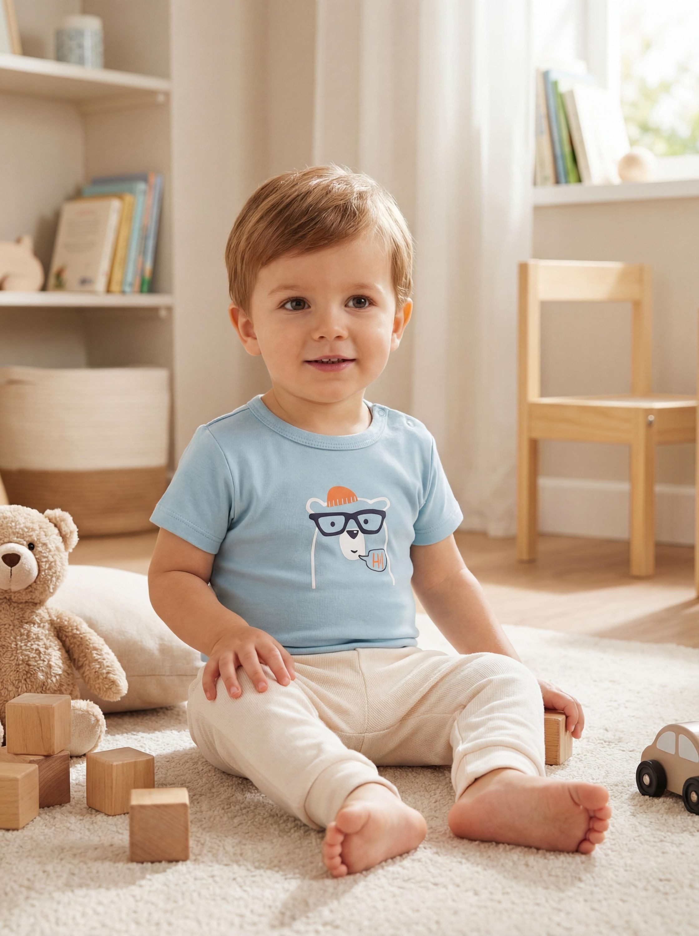 TupTam Kurzarmbody TupTam Jungen Baby Body Kurzarm in Unifarben - 5er Pack
