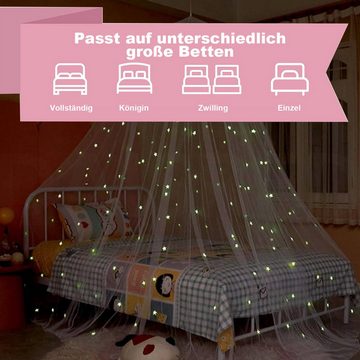 Daisred Betthimmel Baldachin Kinderzimmer Bettvorhang Fluoreszierenden Betthimmel