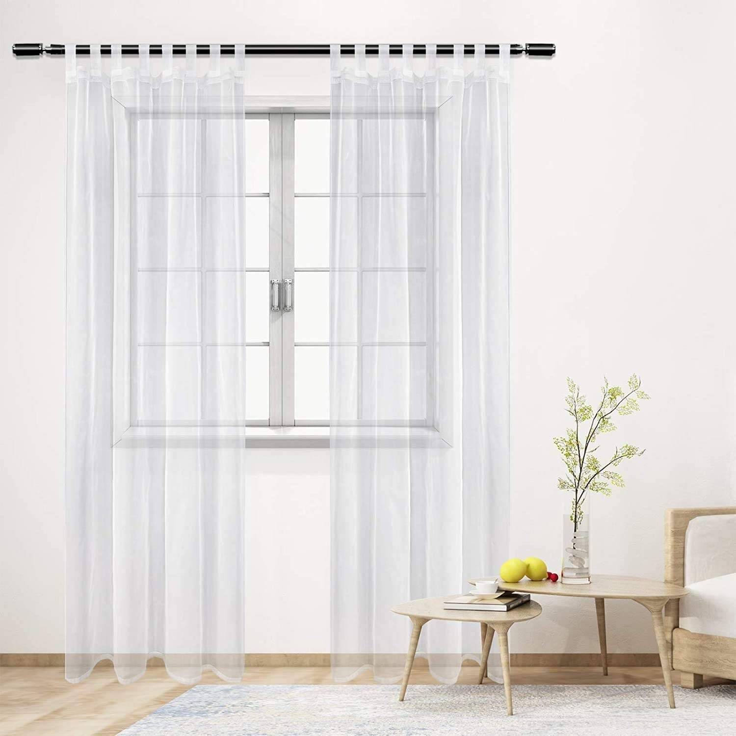 Woltu Gardine, (2 St), halbtransparent, mit günstig online kaufen