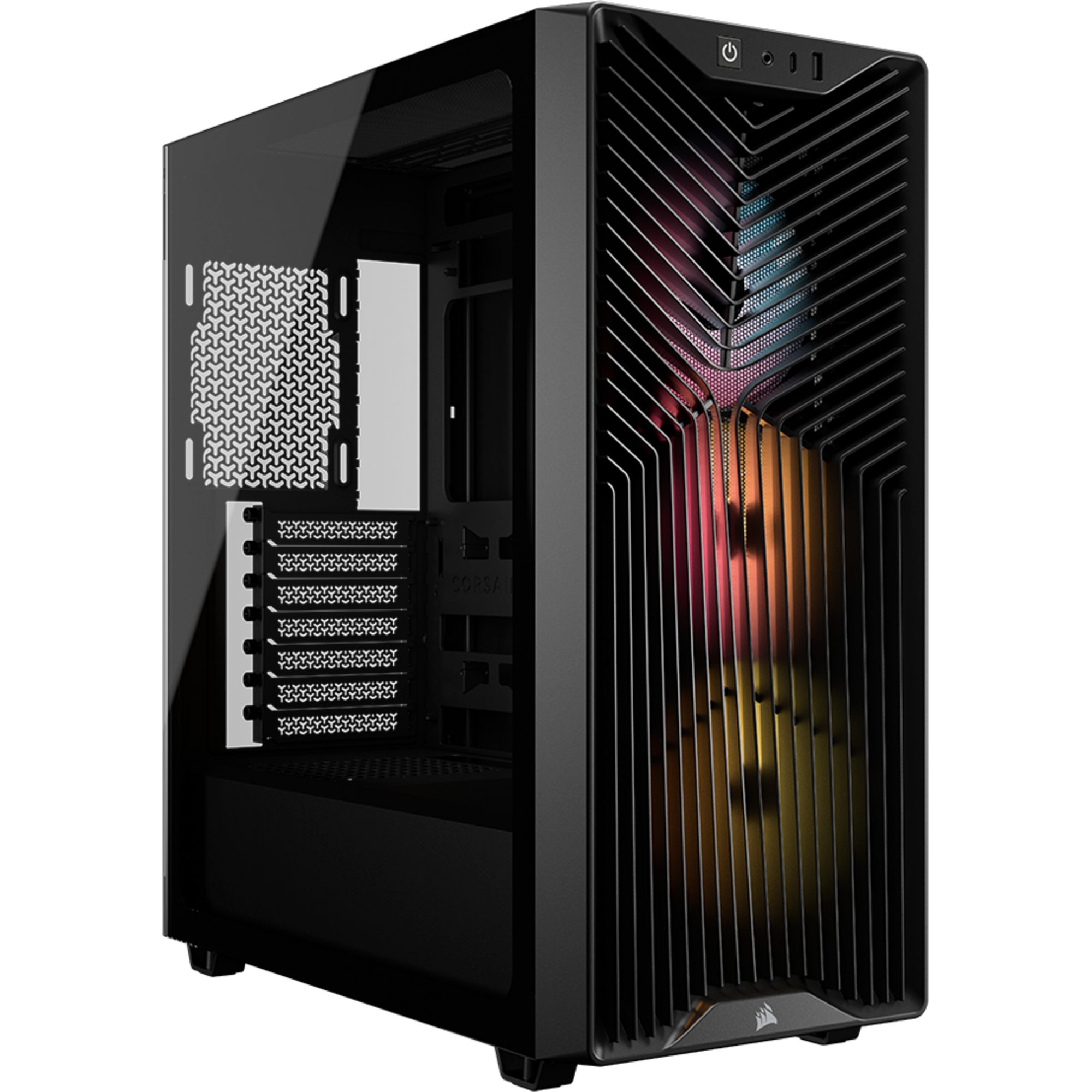 Corsair PC-Gehäuse Corsair 3200D RS ARGB, Tower-Gehäuse, (Tempered Glass)