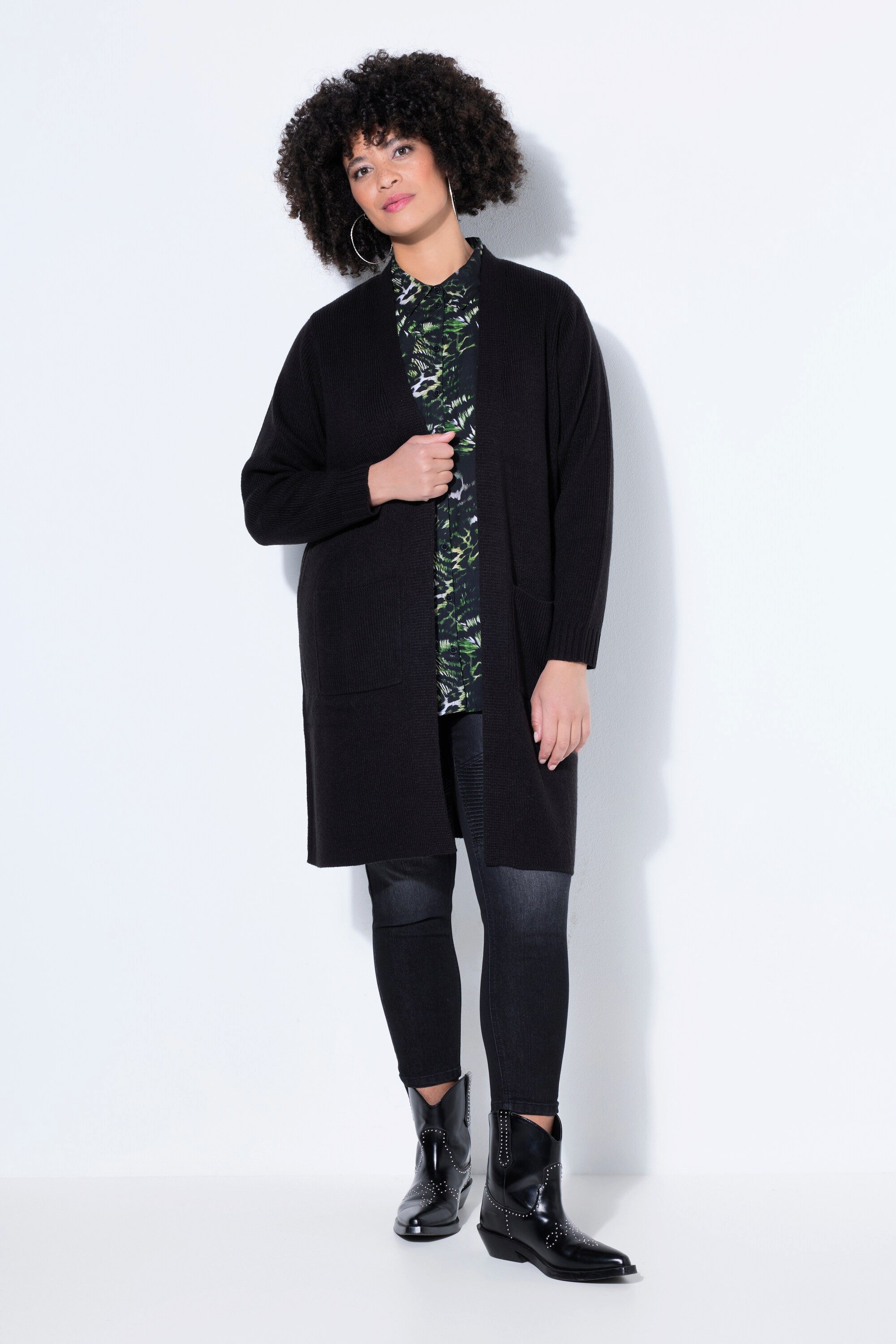 Angel of Style Strickjacke Strickjacke lange und gerade offene Form günstig online kaufen
