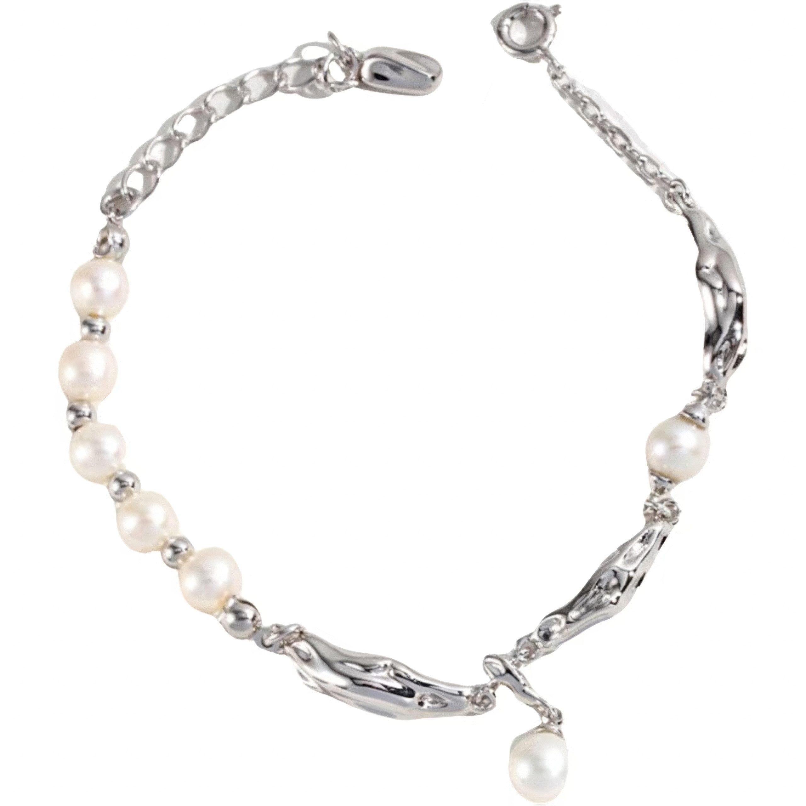 Jumpeak Silberarmband Mädchen Armbänder , Perlen Armbänder , anhänger armband, Damen Silber Armband, 18K Gold plattiert, Damen Valentinstag Geschenk