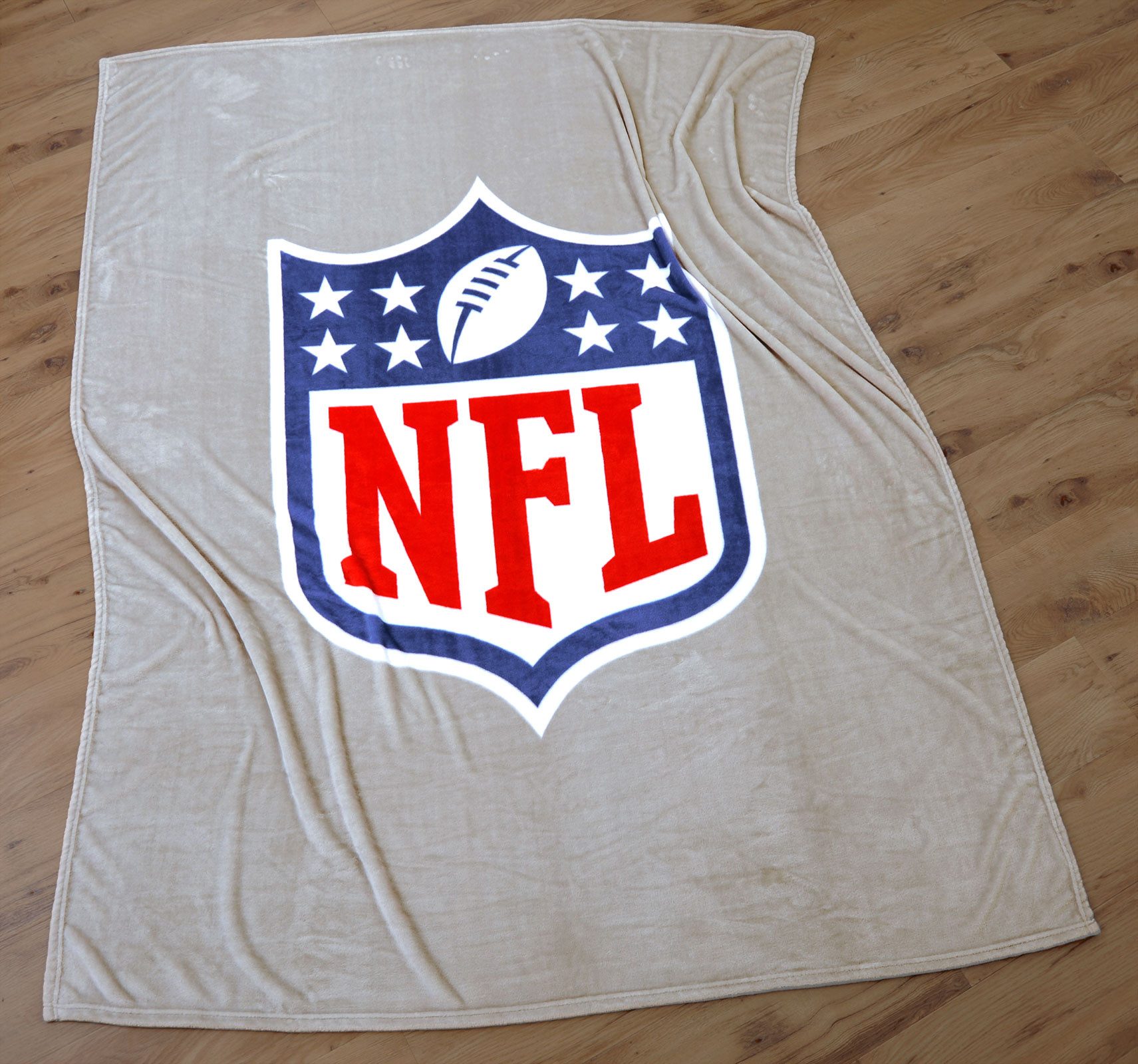 Wohndecke 150x200cm, NFL American Football Grau, Herding, flauschig und mit günstig online kaufen