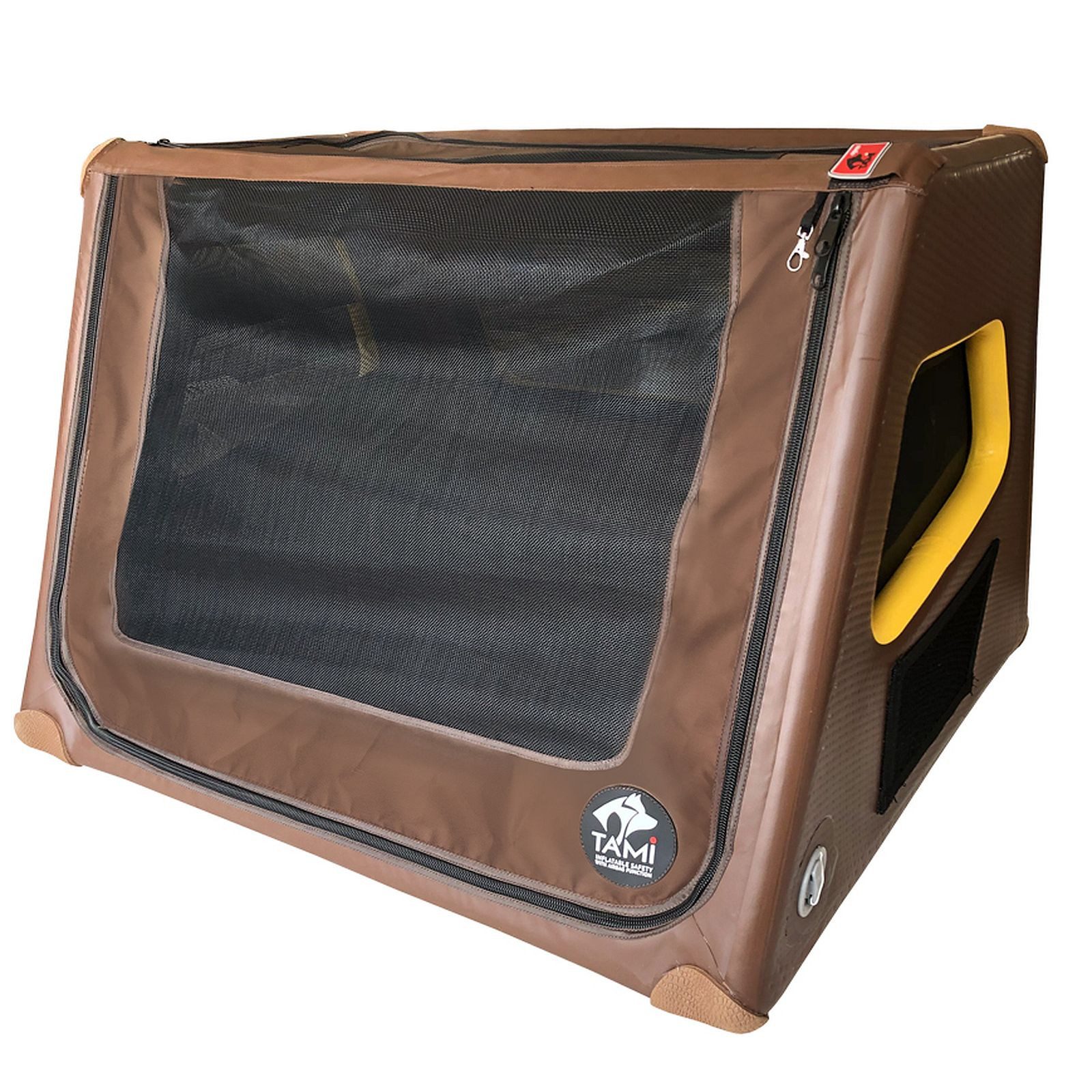 Tami-Dogbox Hunde-Transportbox TAMI XXL - Auto & Home Hundebox aufblasbar mit Airbagfunktion, Aufblasbare Hundebox mit Airbagfunktion