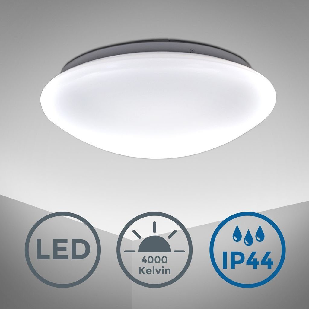 B.K.Licht Deckenleuchte Deckenlampe 12W 4.000K 1.200lm günstig online kaufen