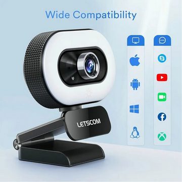 Fine Life Pro Webcam (Full HD 1080P 360° Drehung)