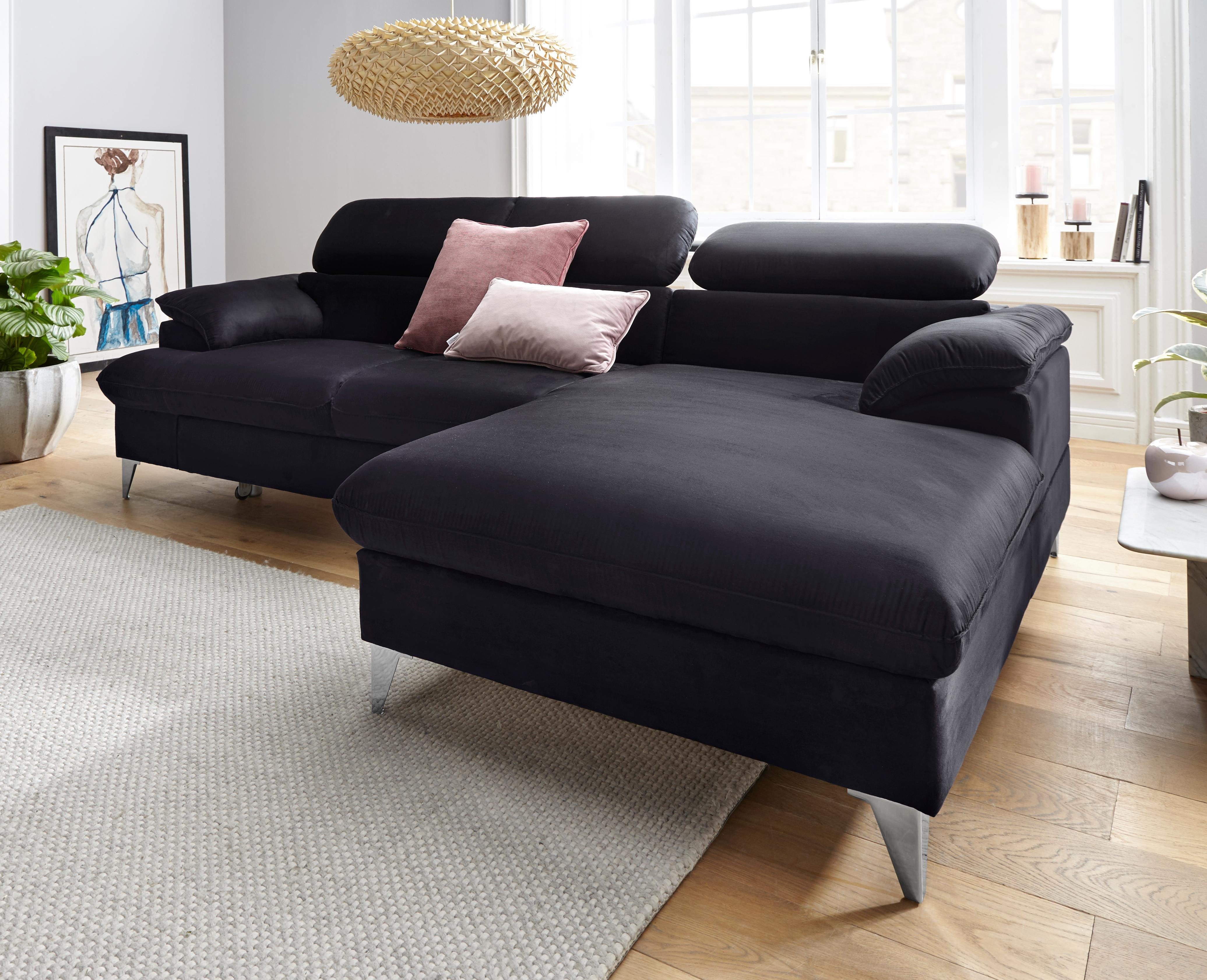 COTTA Ecksofa Caluso L-Form, mit Kopfteilverstellung, günstig online kaufen