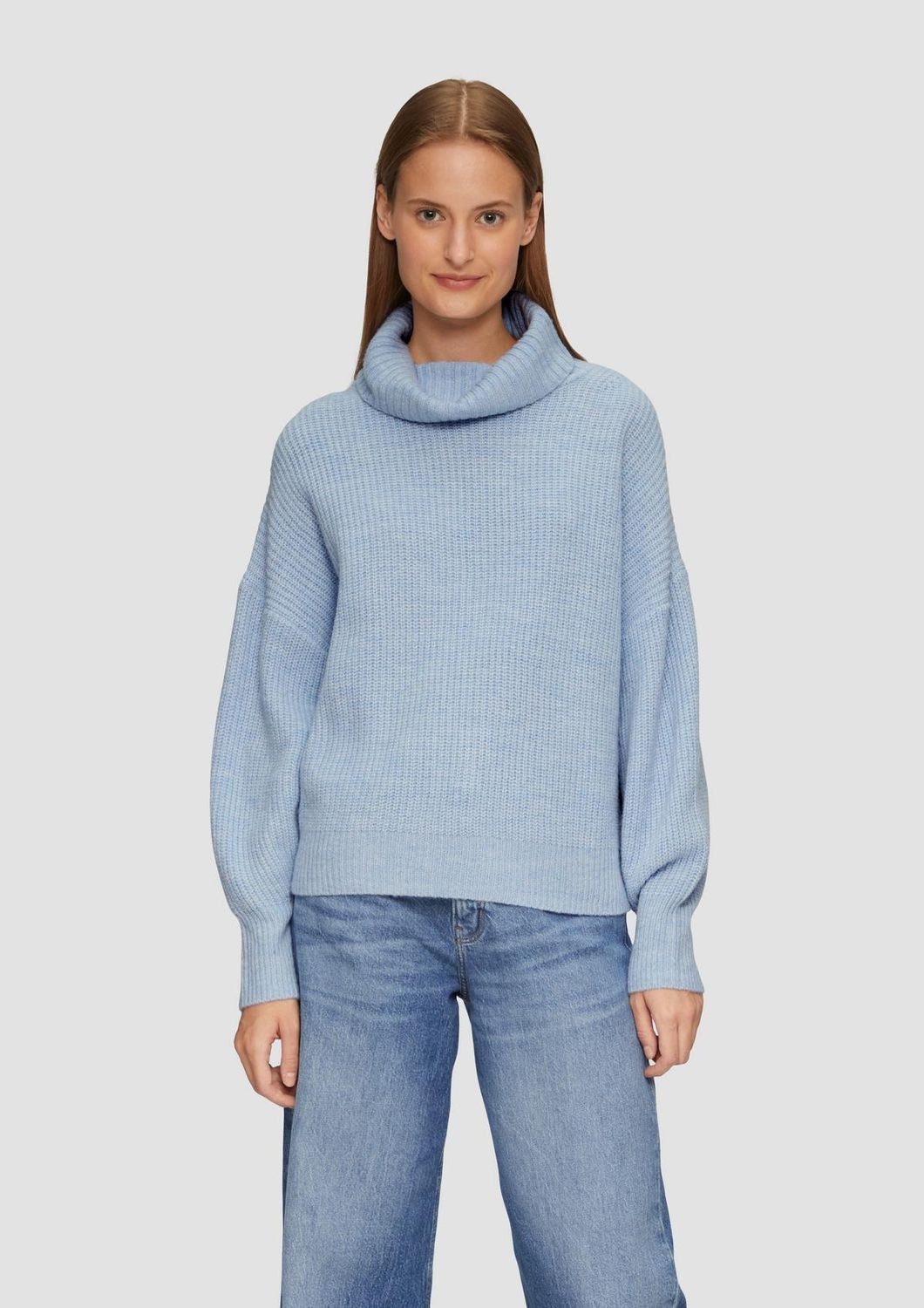 s.Oliver Strickpullover Oversized (1-tlg) mit Rollkragen in Oversized Passform