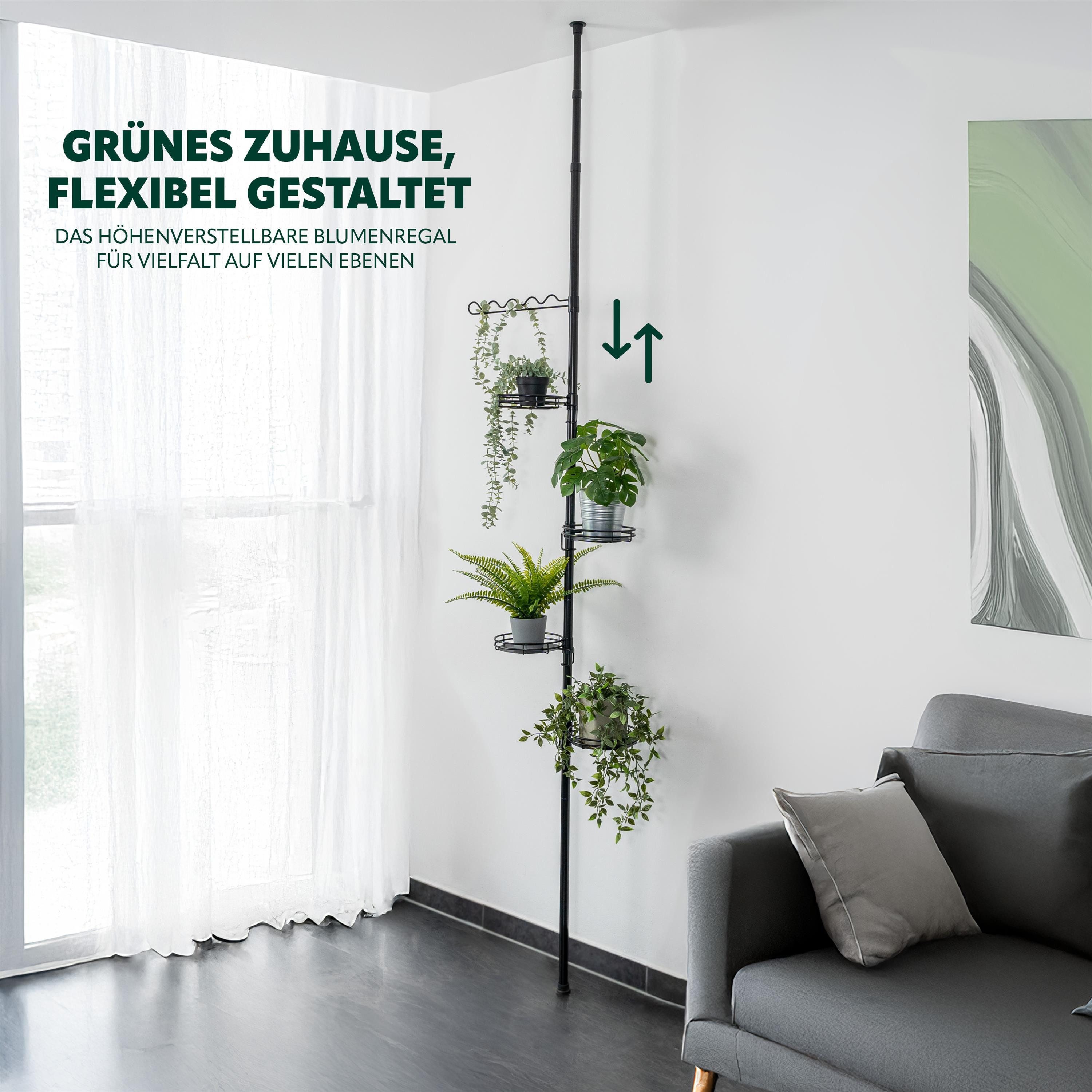 bremermann Blumenständer Teleskop-Blumenregal mit 4 Ablagen, Blumentreppe h günstig online kaufen