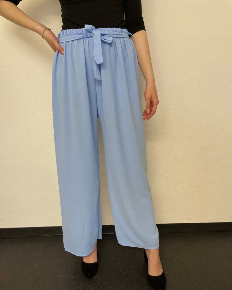 ITALY VIBES Palazzohose - DILETTA - luftige Palazzohose - weite Hose - ONE SIZE passt hier Gr. XS - L