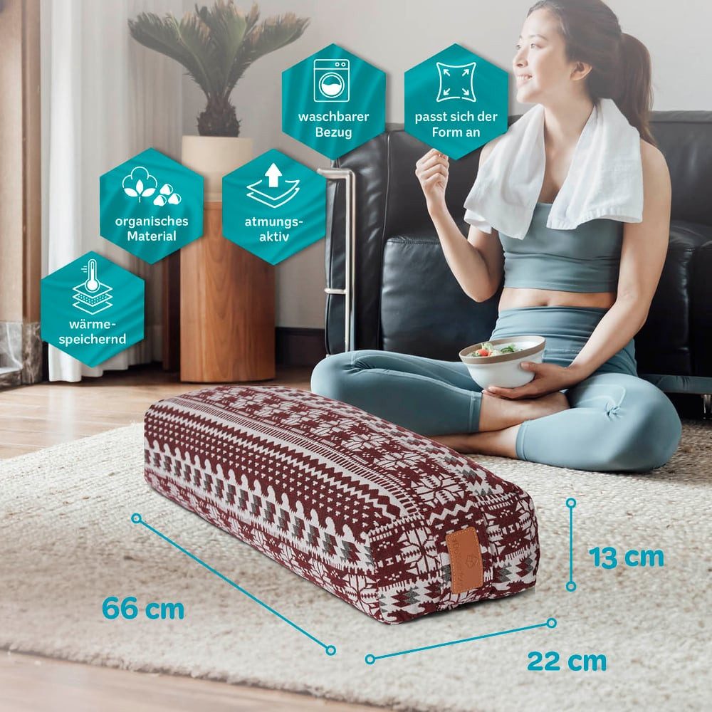 #DoYourYoga Yoga Bolster Paravati, Yoga Kissen – Bild 3 von 5