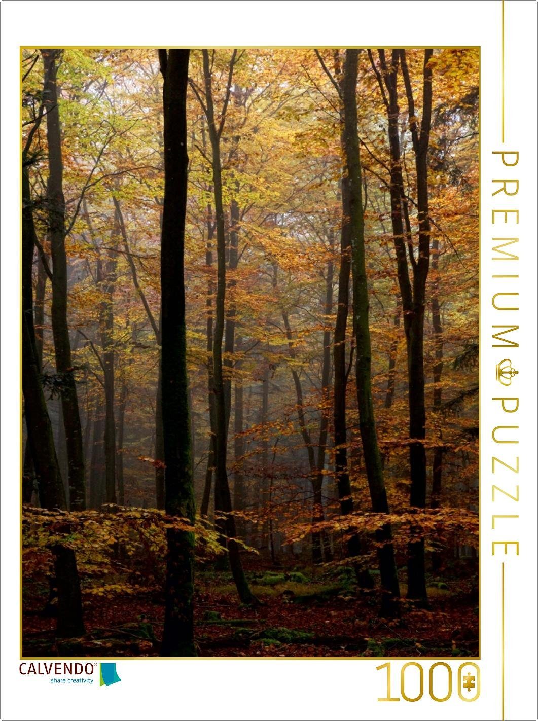 CALVENDO Puzzle CALVENDO Puzzle Herbst im Wald 1000 Teile Lege-Größe 48 x 64 cm Foto-Puzzle Bild von Martina Cross, 1000 Puzzleteile