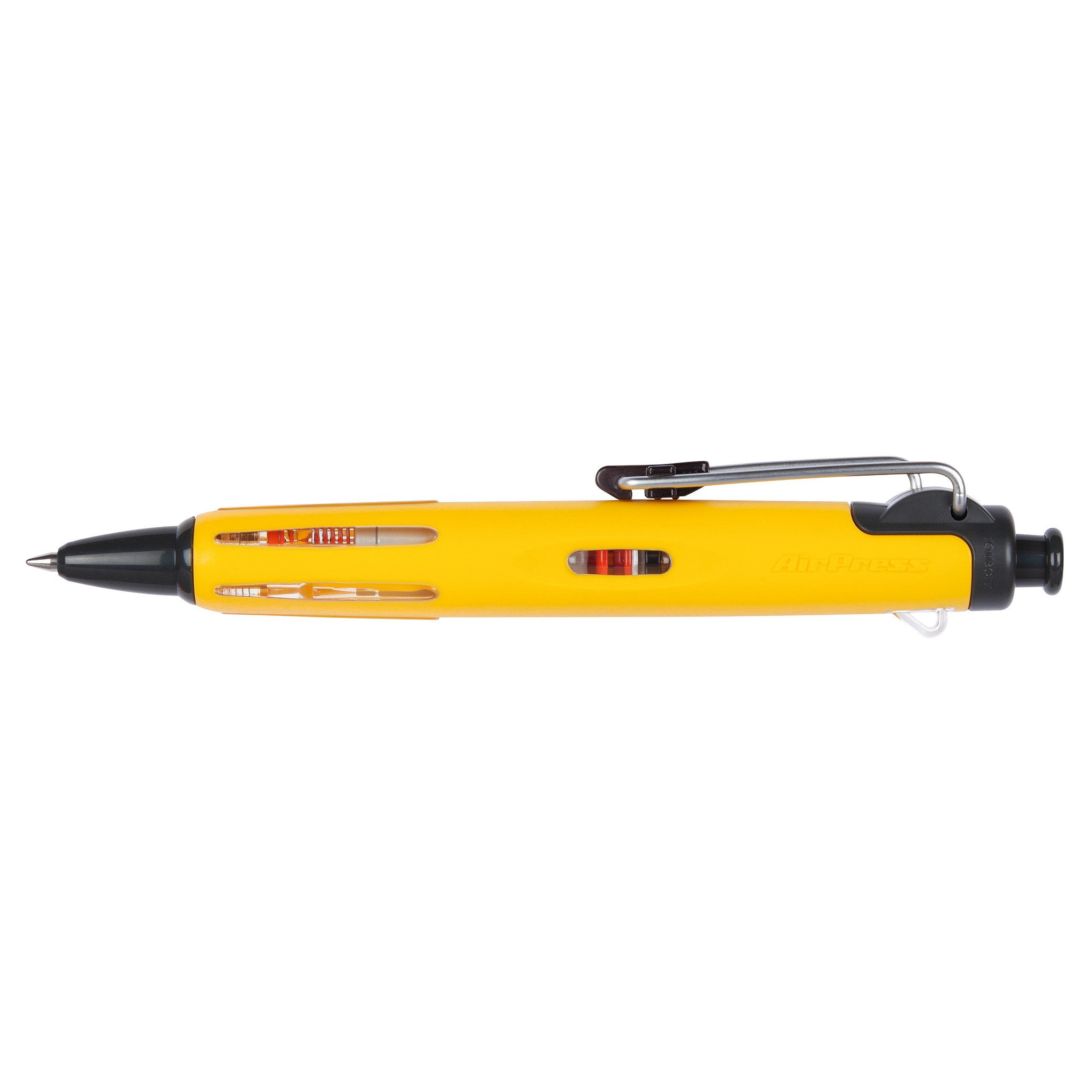 TOMBOW Druckkugelschreiber AirPress Pen, (gelb), Drucklufttechnik, wetterfest, ergonomisch, für Beruf & Outdoor