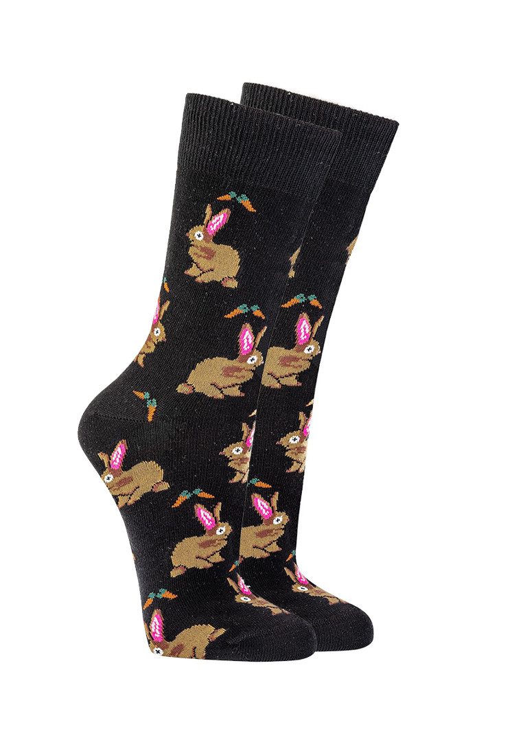 Socken Oster-Socken Hasen Motivsocken Unisex Erwachsene