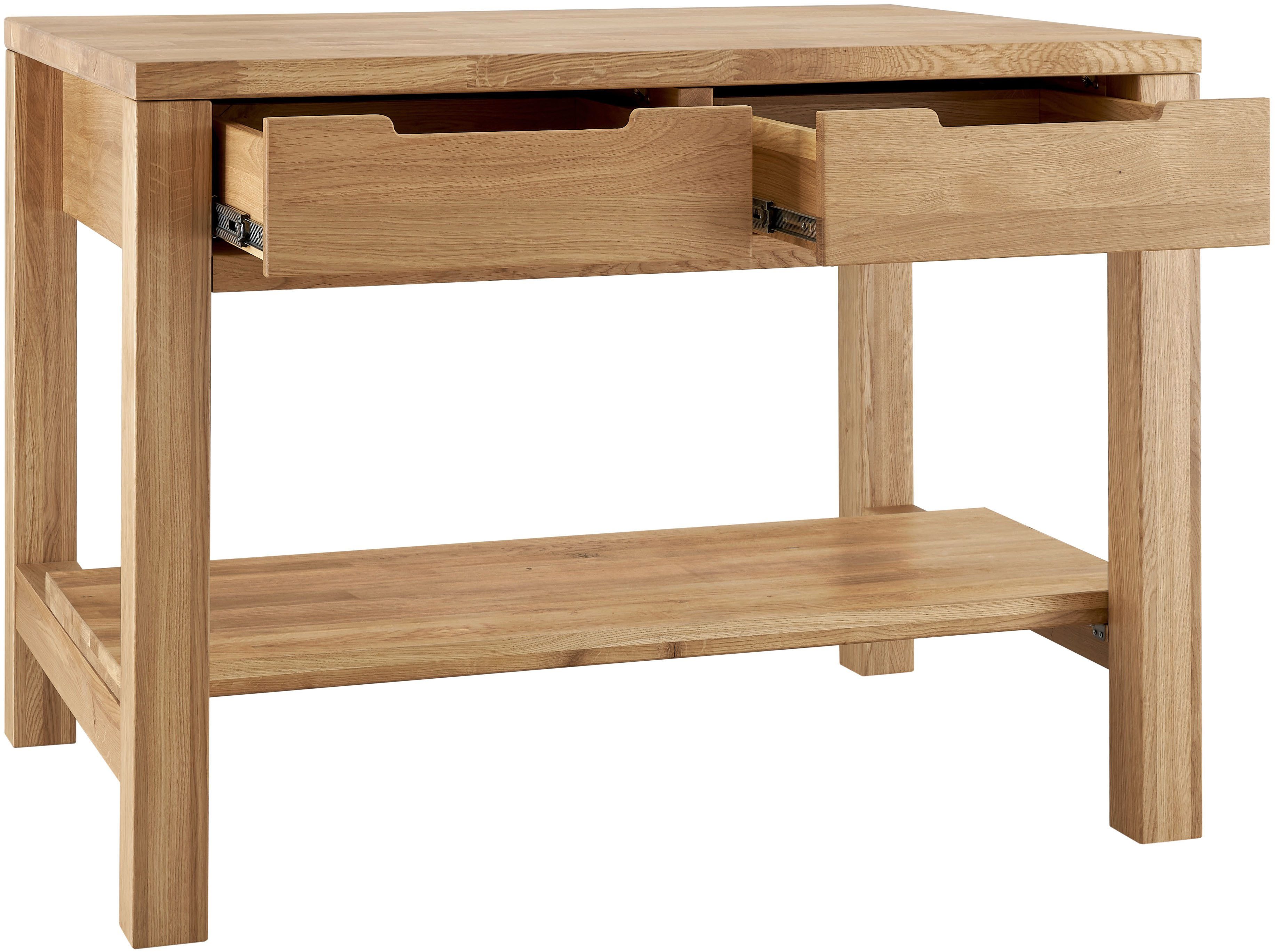 BASIC by Balculina Kücheninsel Ponza, Kücheninsel BxHxT 122x91x90 cm, Breite 122cm, Massivholz, Softclose und Vollauszug