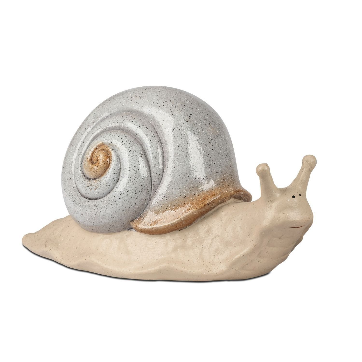 formano Dekofigur Stone Blue, Höhe: 19cm, Farbe: Creme, Motiv: Schnecke