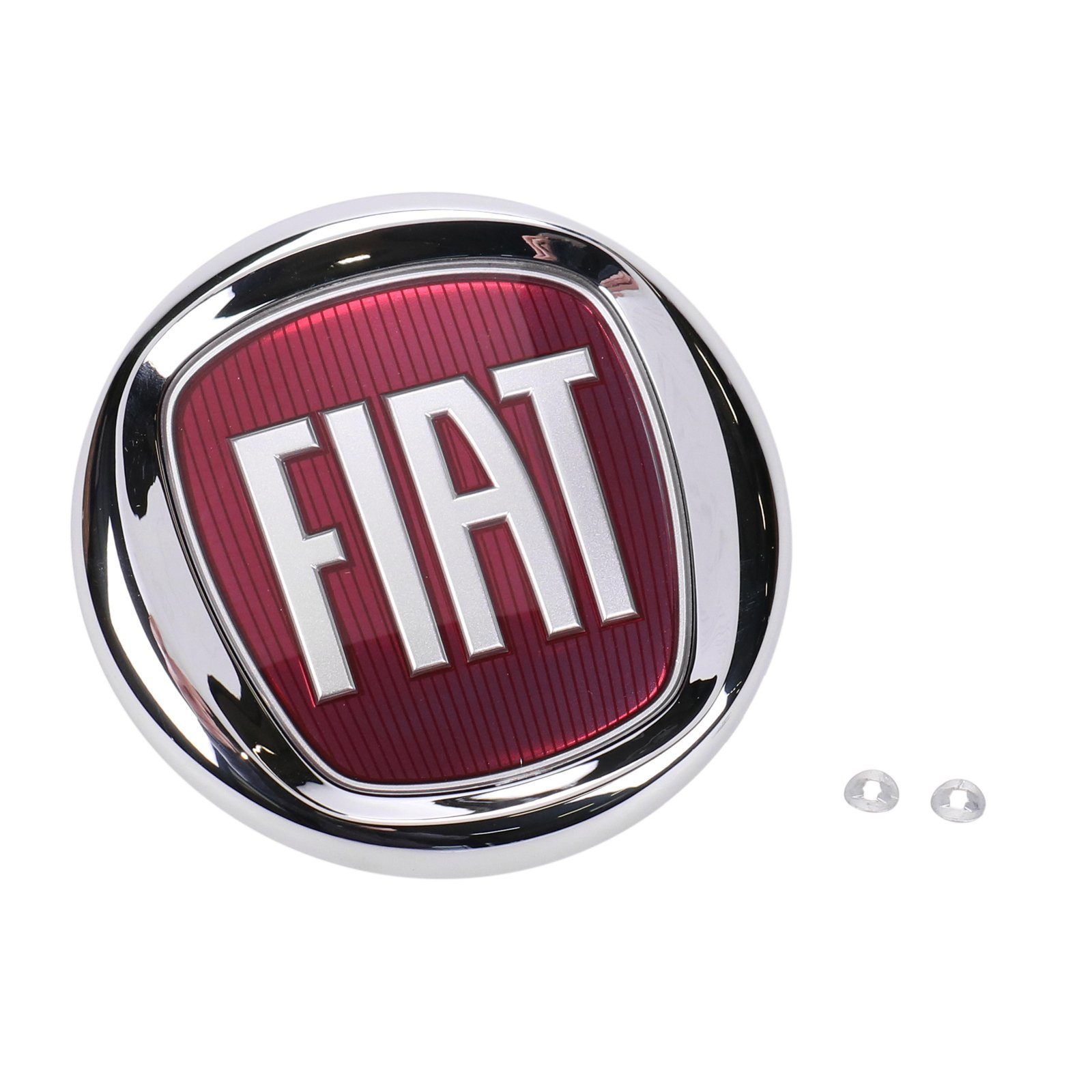 FIAT Frontstoßstange Original Emblem mit Befestigung Kühlergrill Ducato 250 735578621, Gestecktes Logo