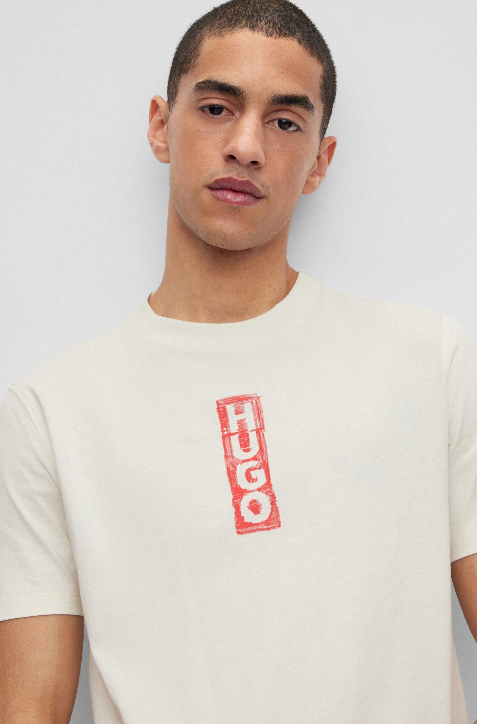 HUGO Dalbula (1-tlg) (333) T-Shirt Grün