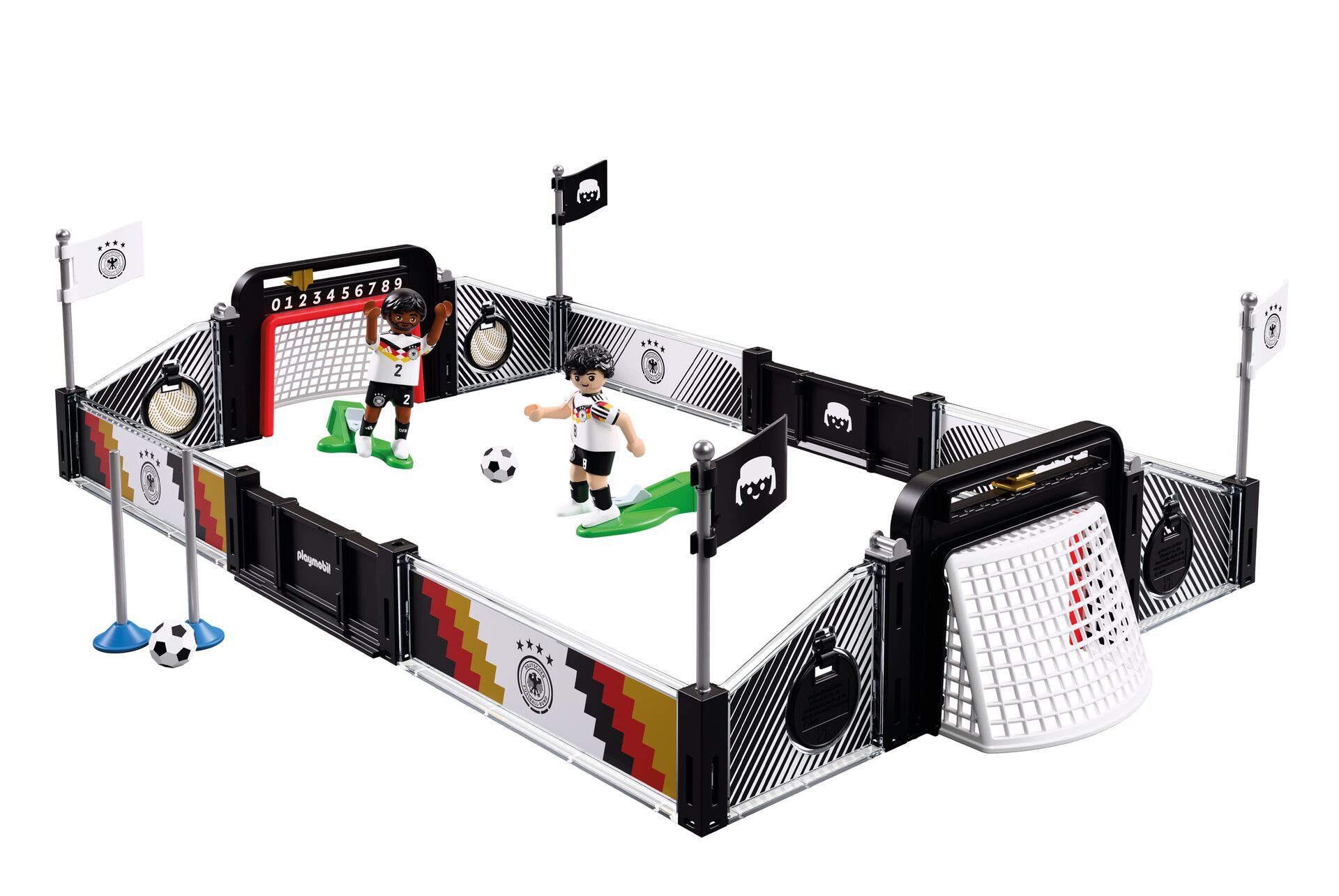 Playmobil® DFB Trainingsset Goretzka vs Rüdiger (72254), DFB Konstruktions-Spielset, Made in Europe