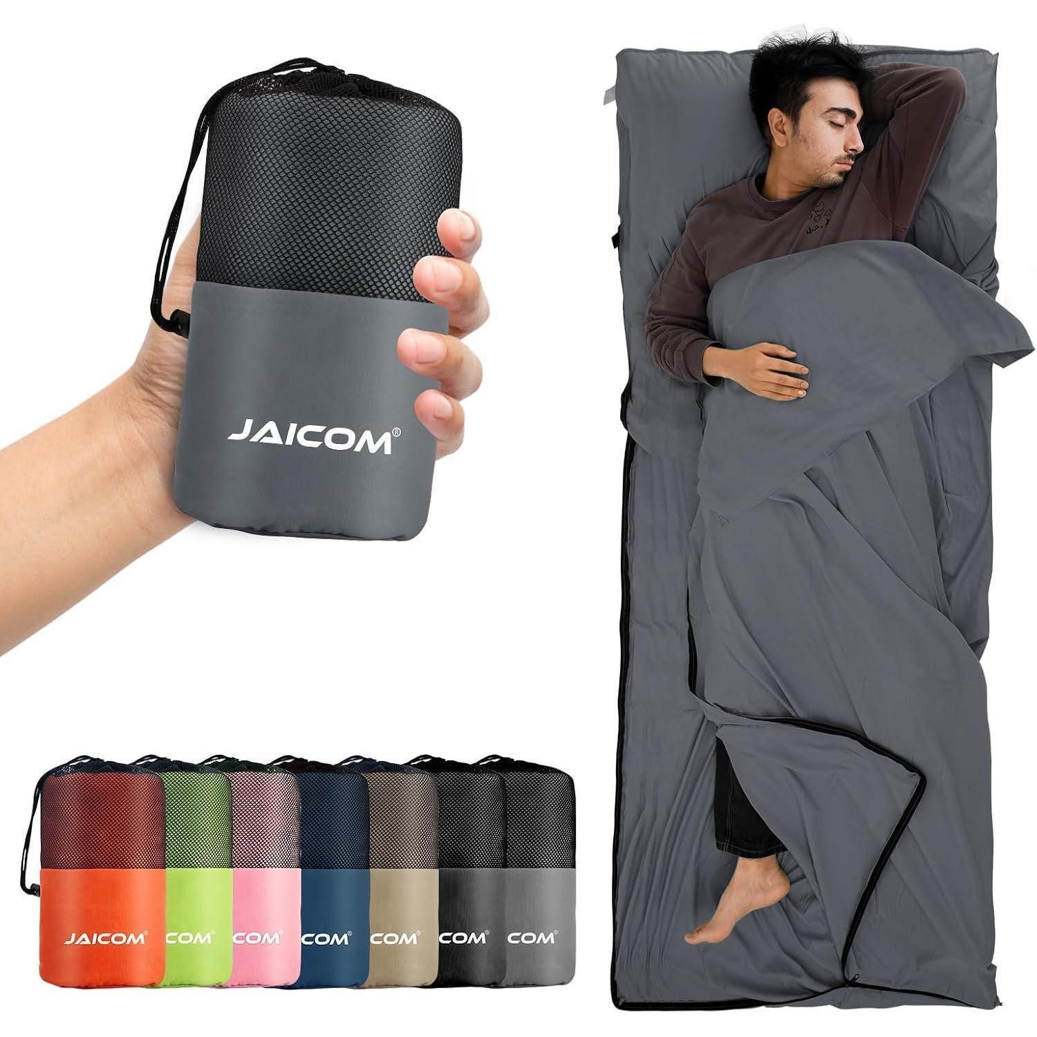 LuxusKollektion Schlafsackinlett Ultraleichter Hüttenschlafsack für Reise und