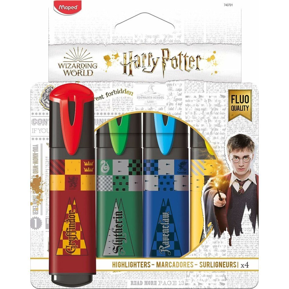 MAPED Marker 4 HARRY POTTER Textmarker farbsortiert