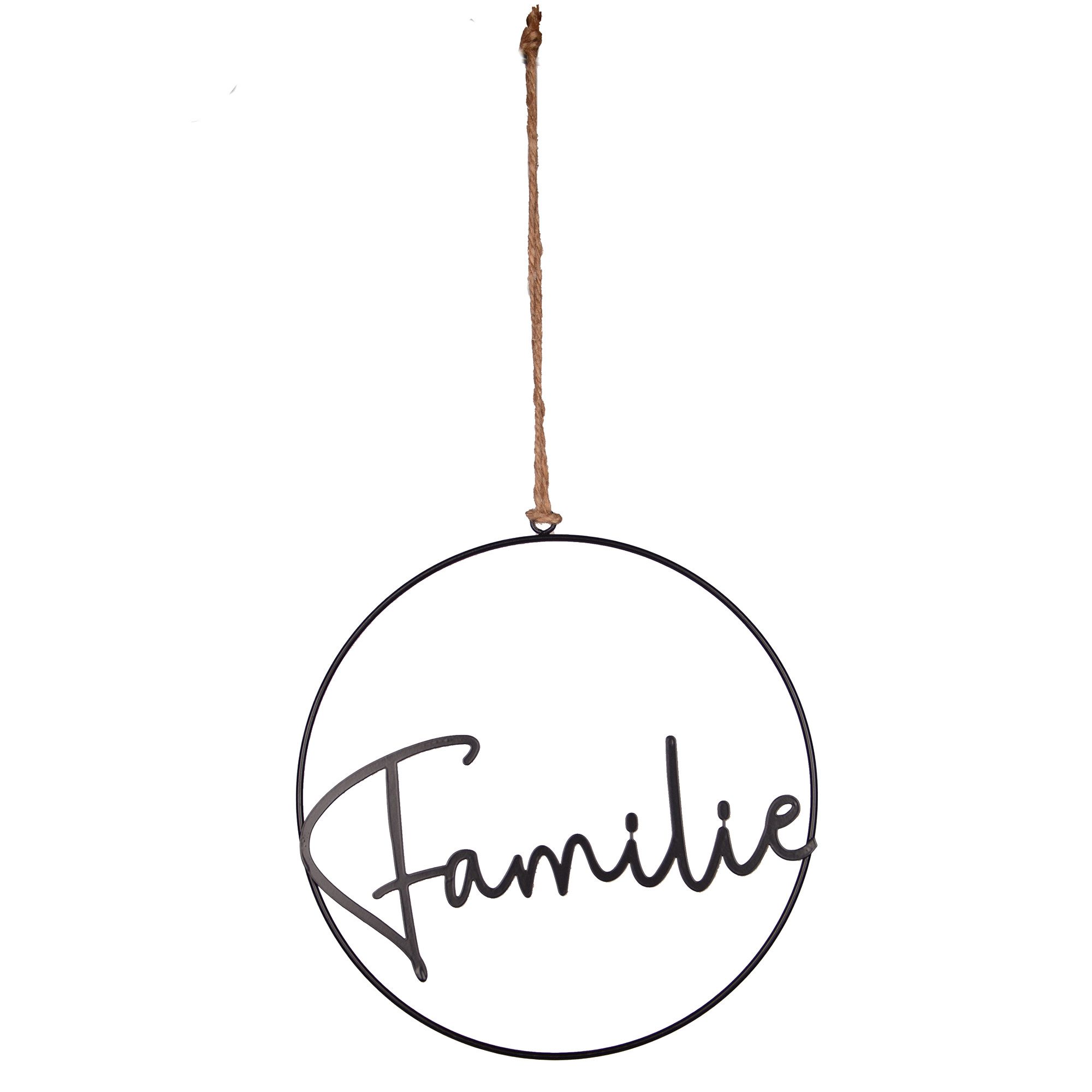 UNUS HOME Wanddekoobjekt Aufhänger Familie (25cm), Hängedeko Wanddeko Fensterdeko Hausdeko Flurdeko