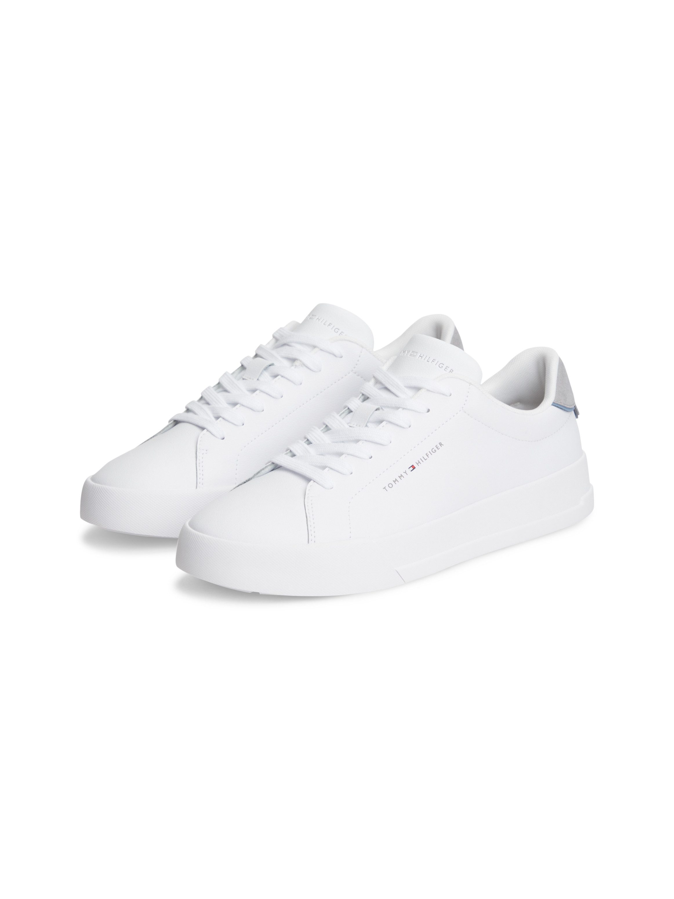 Tommy Hilfiger TH COURT LTH DETAIL ESS Sneaker Freizeitschuh, Halbschuh, Schnürer mit Logoschriftzügen